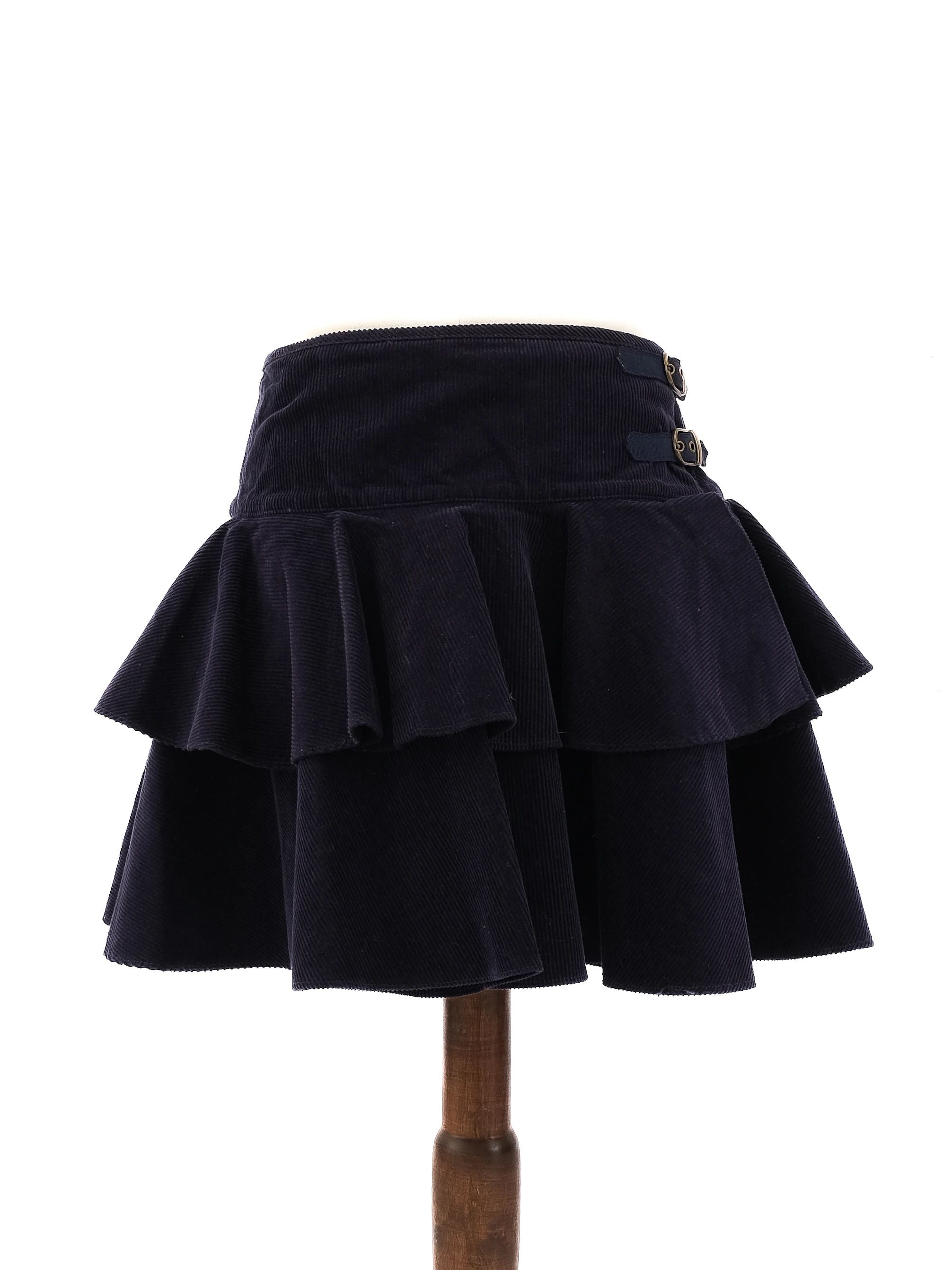 Perfect Ralph Lauren Blue Tiered Mini Skirt Size 14 for Kids