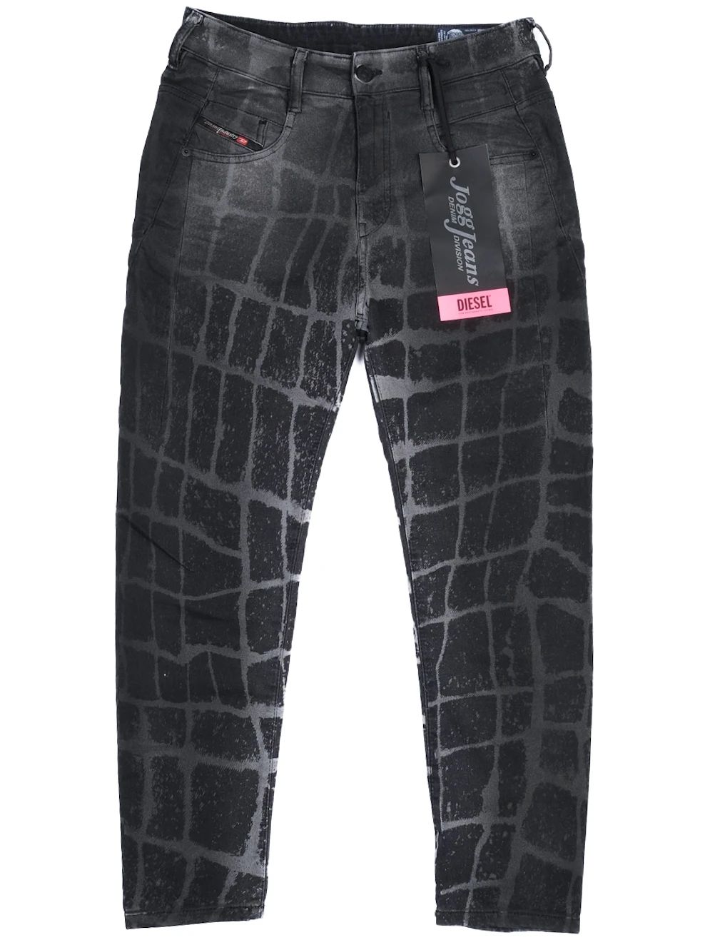 Excellent Diesel Gray Jeans Women Patterned Polyester Size N/A