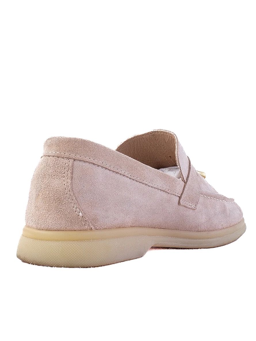 Excellent Condition Beige Suede Loafers with Bow - Women&