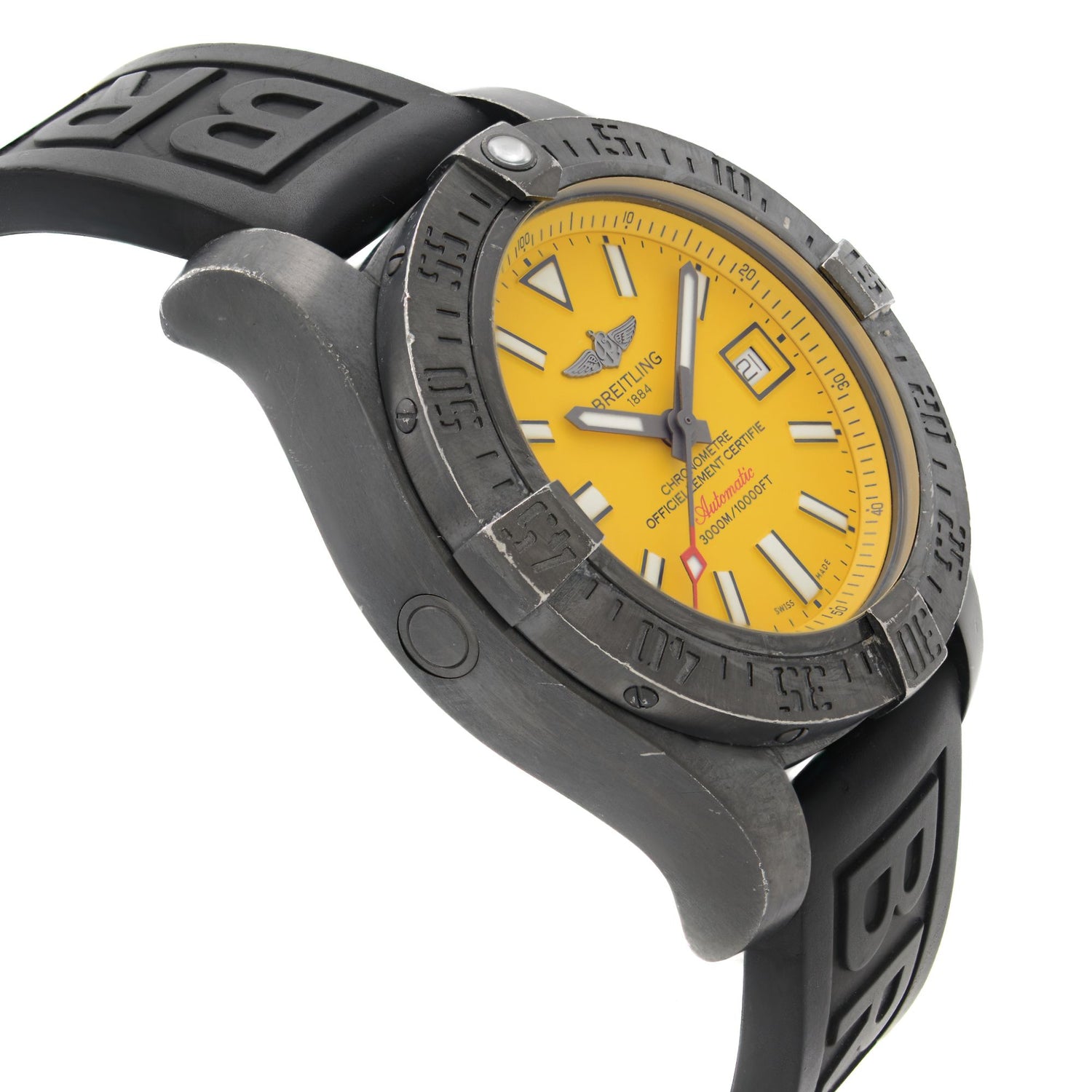 Breitling Avenger II Seawolf Black Steel Automatic Mens Watch M17331E2/I530-153S