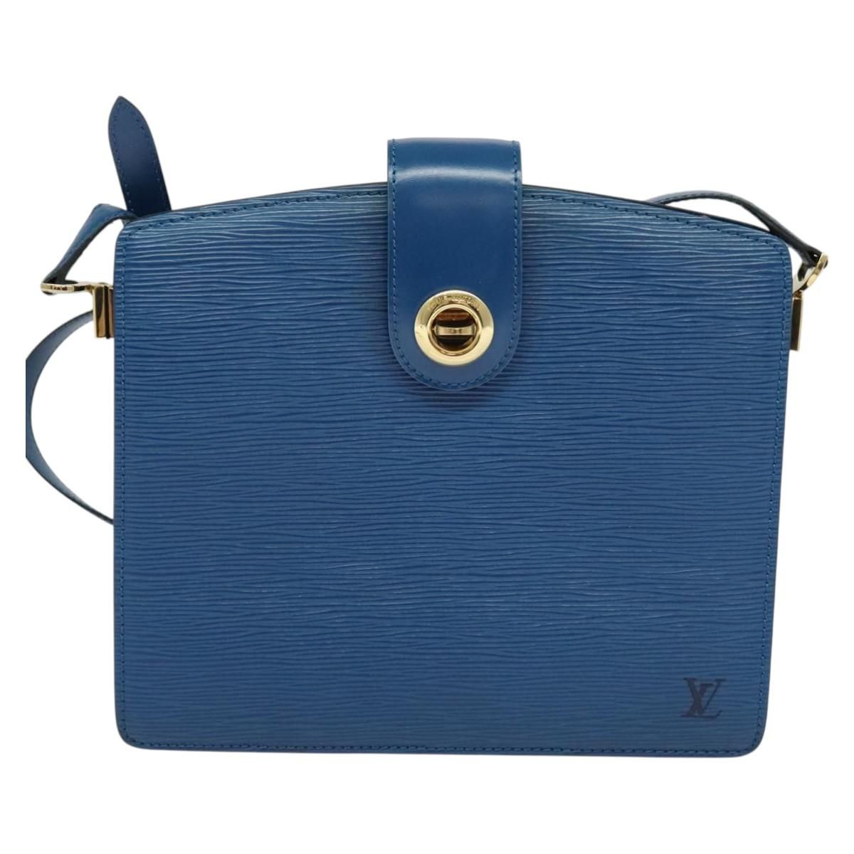 Louis Vuitton Epi Capuchin Shoulder Bag Blue M 52345 Lv Auth