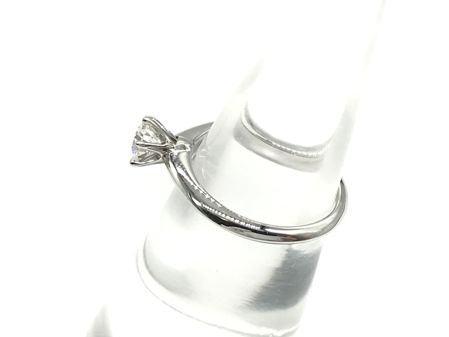 Tiffany & Co. Solitaire .45ct Pt950 34g Ring
