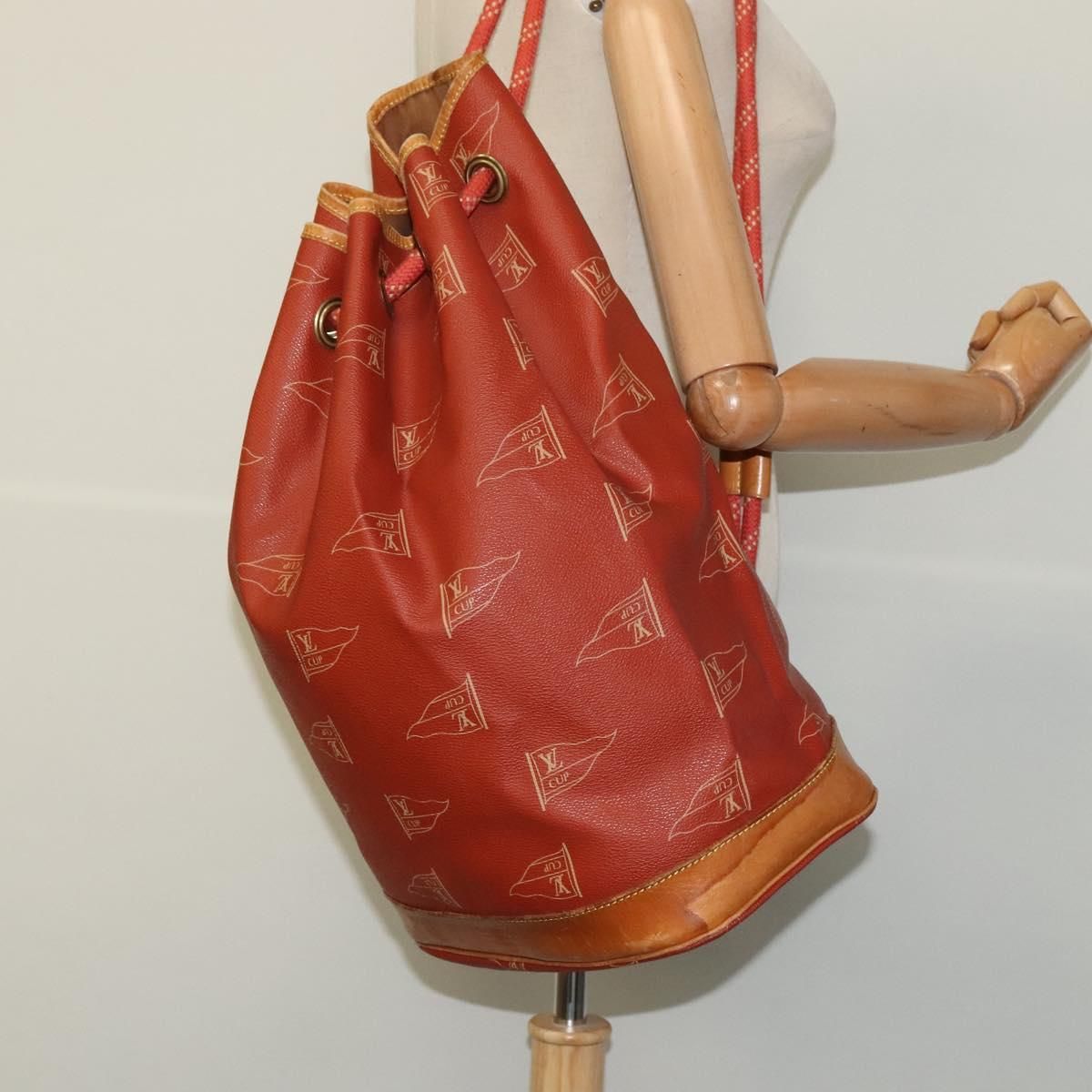 Louis Vuitton Lv Cup Saint Tropez Shoulder Bag Red M 80026 Lv Auth