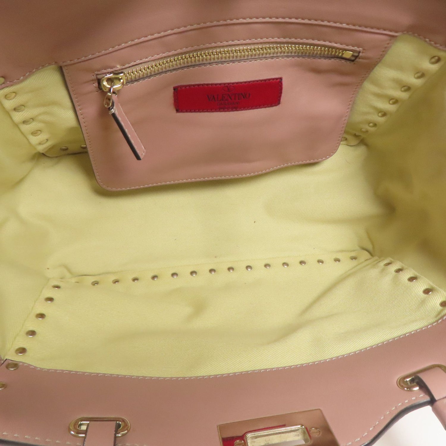 Valentino Cowhide Leather 2Way Shoulder Gold Hand-ground Shoulder Bag 2way Shoulder Bag Purple Pink Calfskin (cowhide)