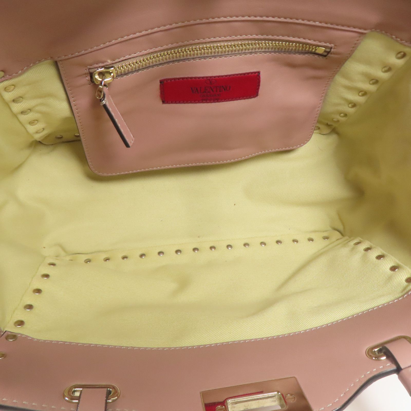 Valentino Cowhide Leather 2Way Shoulder Gold Hand-ground Shoulder Bag 2way Shoulder Bag Purple Pink Calfskin (cowhide)
