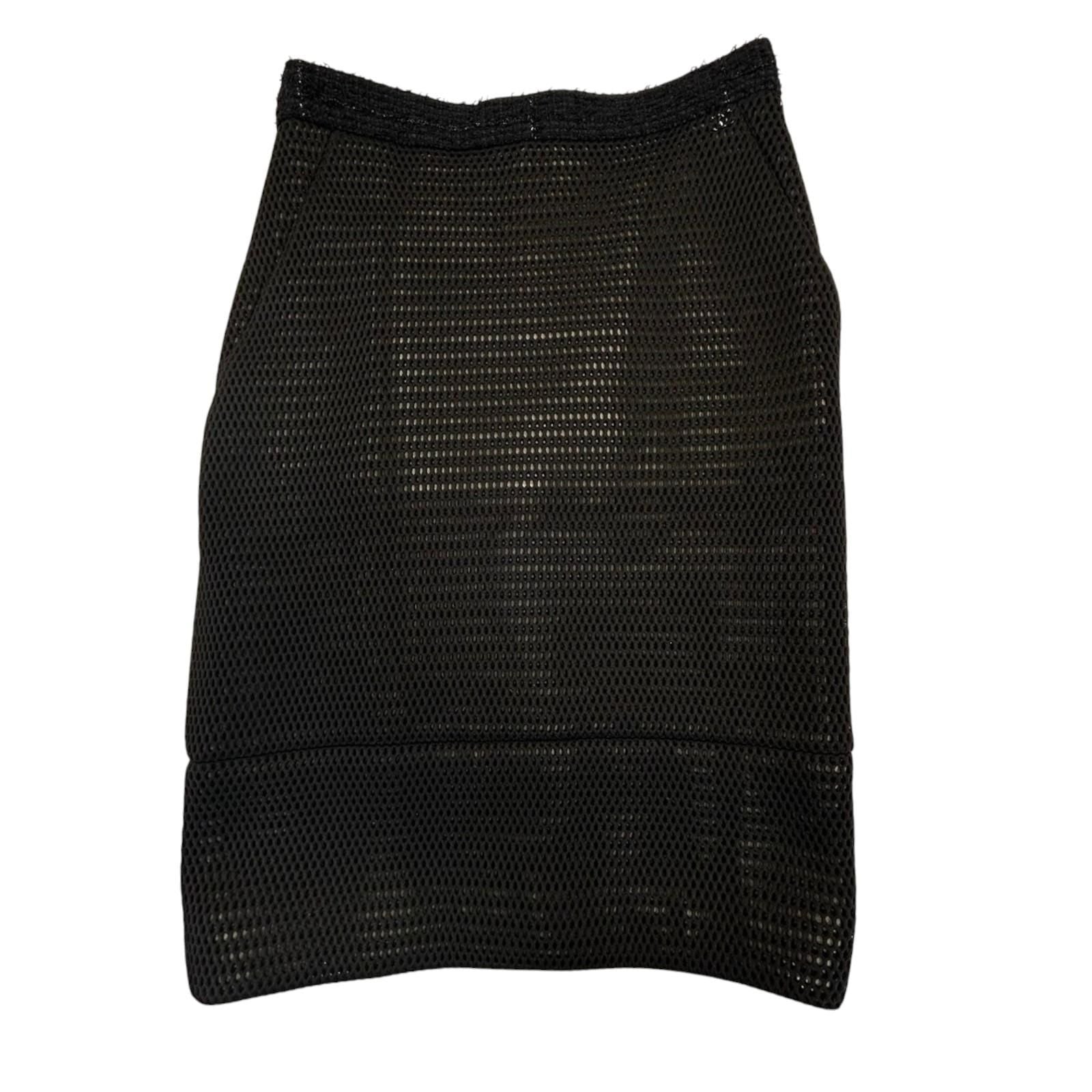 Chanel Jacket Skirt Setup P 45896w 05279 Nylon Black 34 Cc Coco