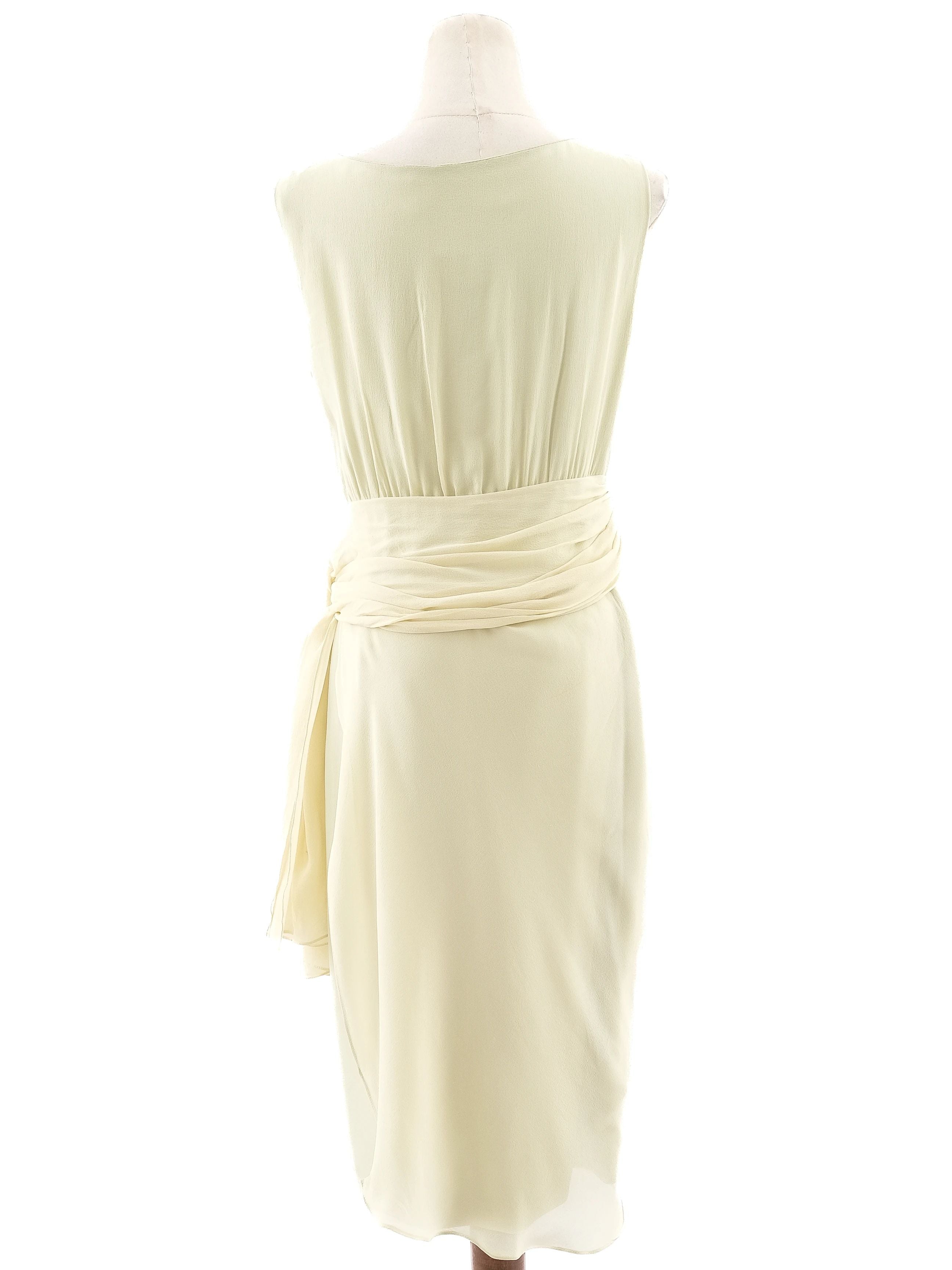 MAX MARA Green Viscose Sleeveless Dress Size XL - Excellent Condition