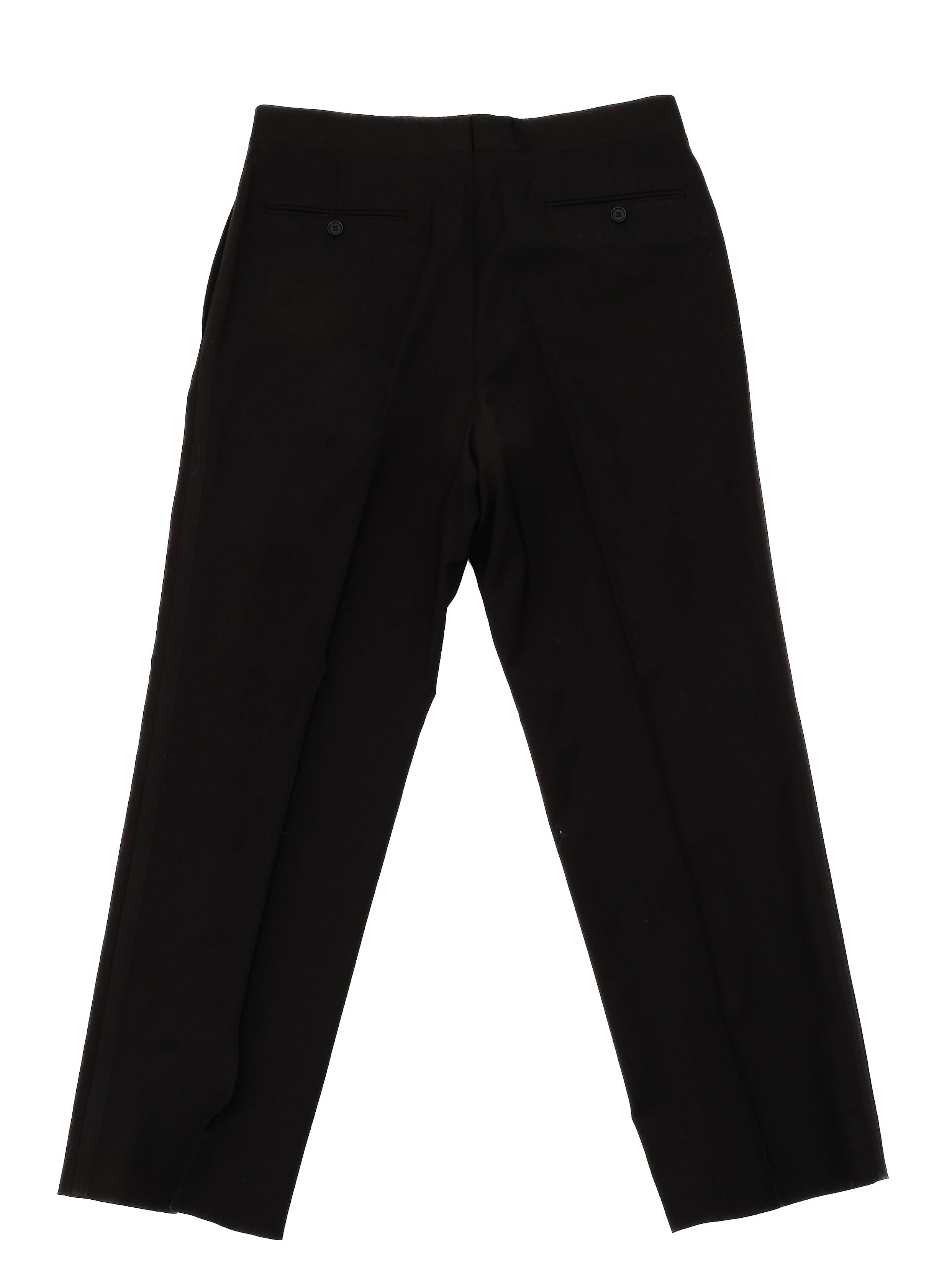Excellent Pal Zileri Black Wool Trousers Men&