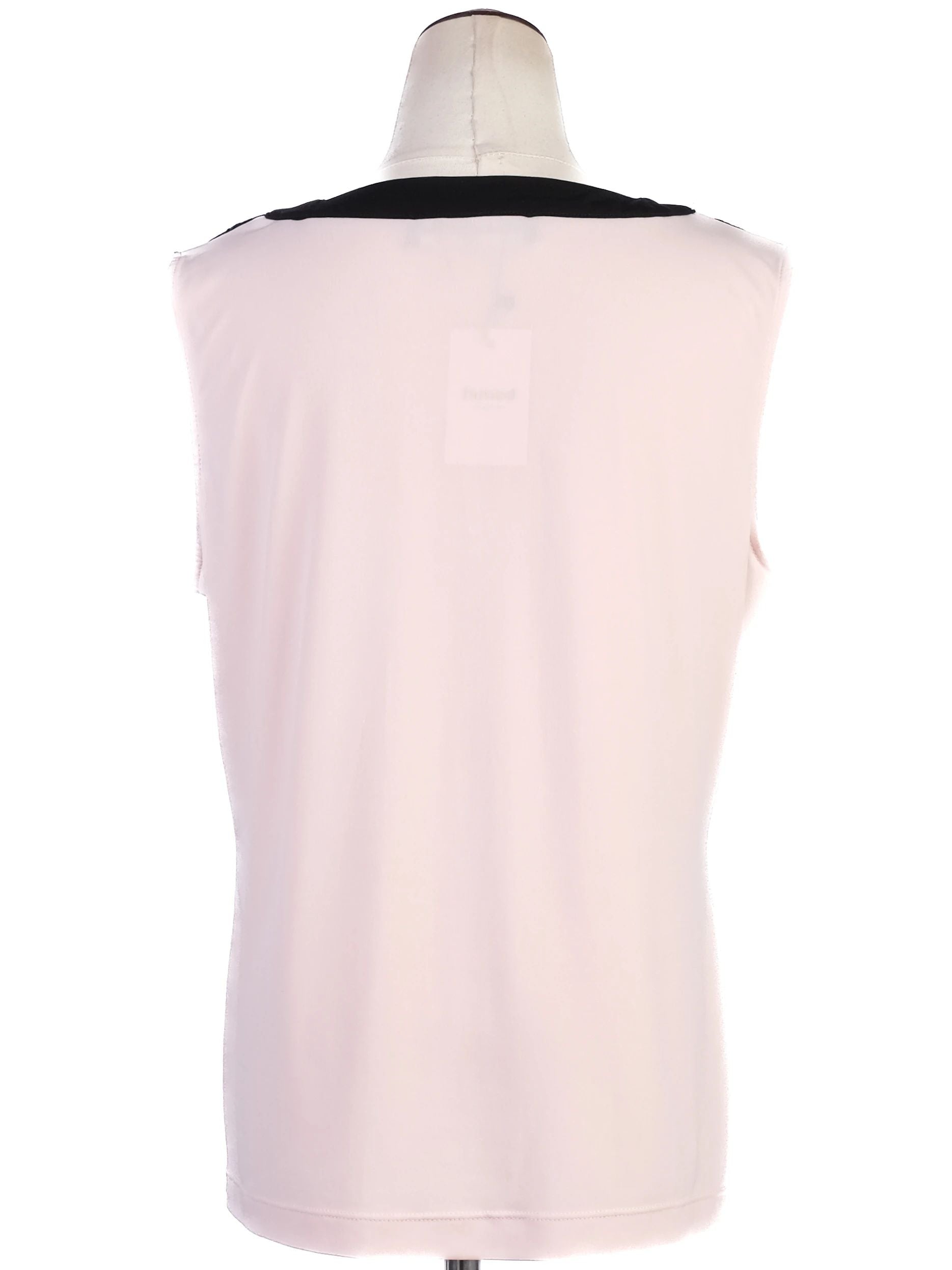 Excellent Karl Lagerfeld Pink Sleeveless Top Size M with Lace Details