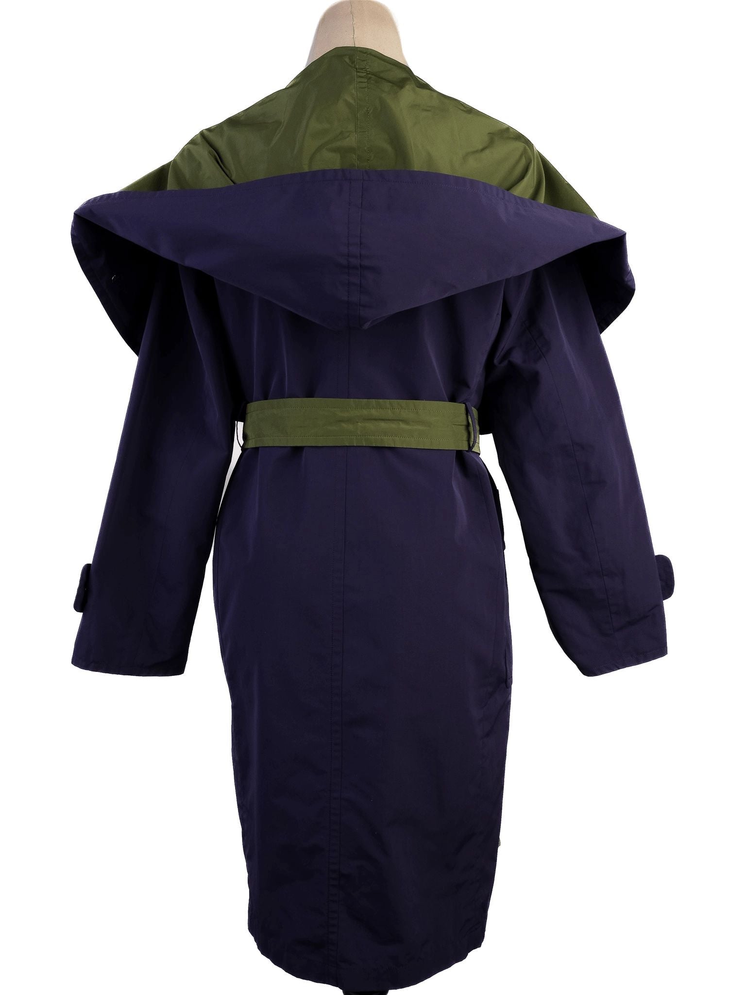 Max Mara Perfect Condition Blue Two-Tone Coat Size XS