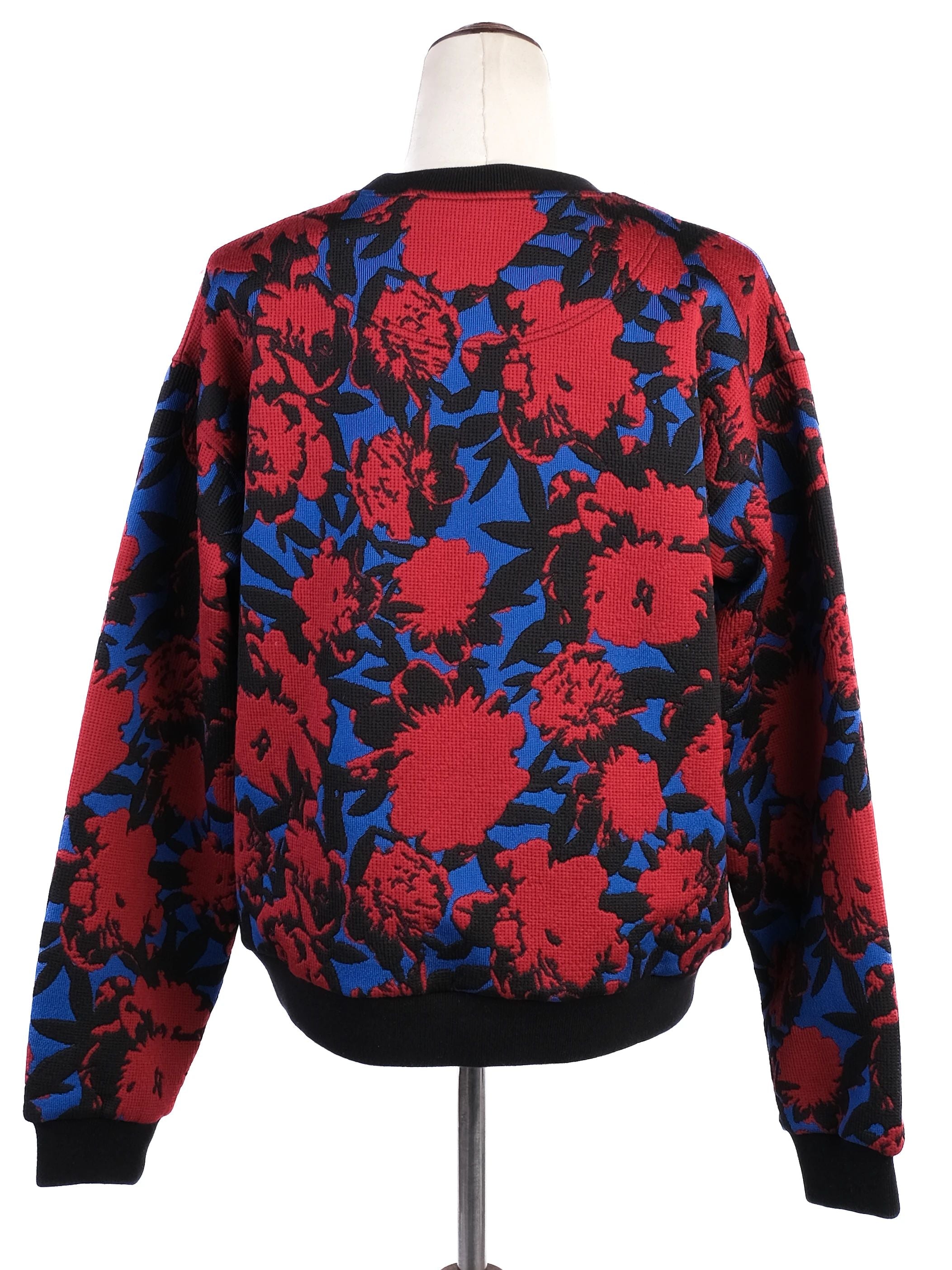 ETRO Floral Patterned Sweater Black Size S Excellent Condition