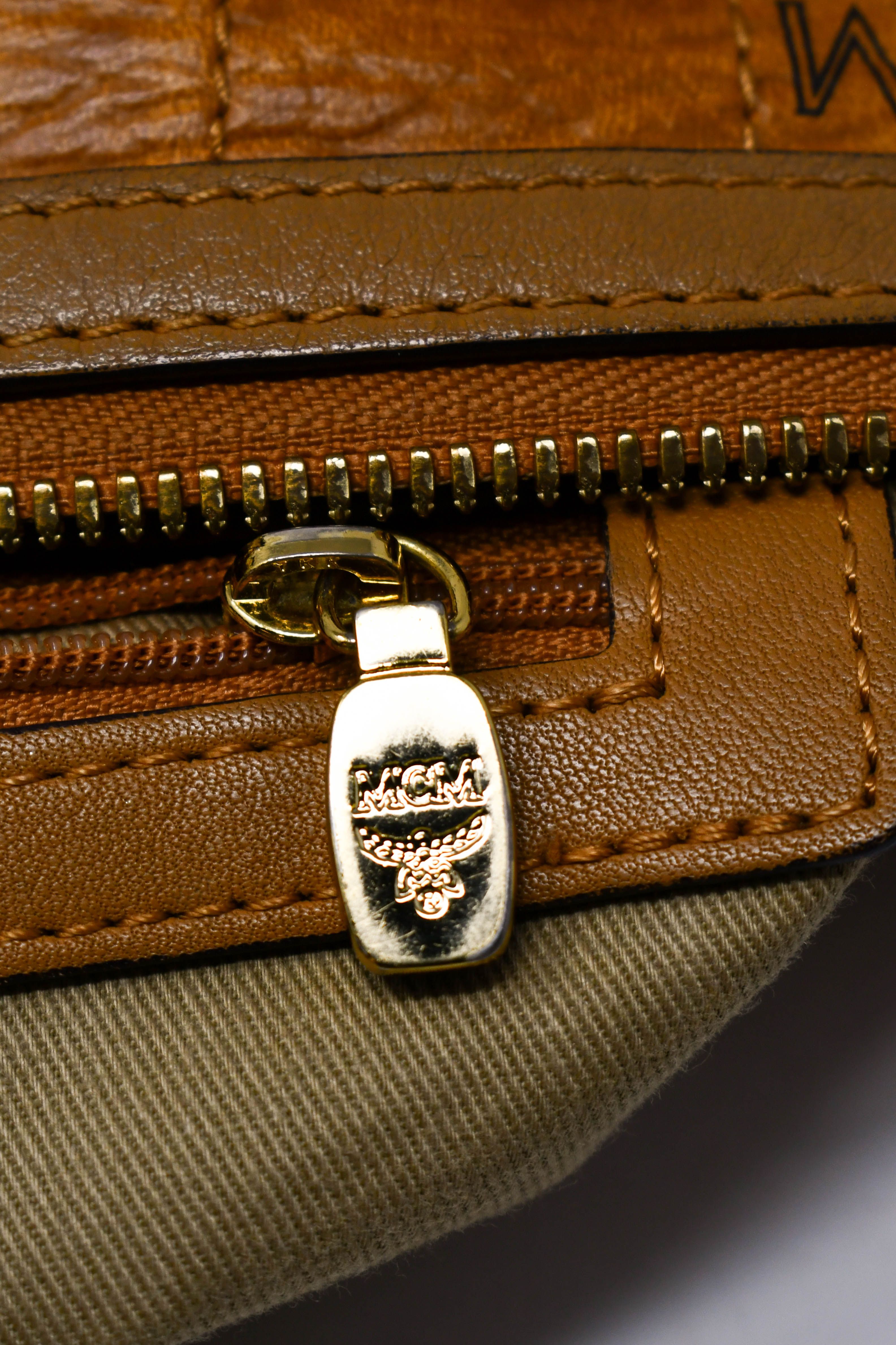 MCM 2Way Bag Cognac