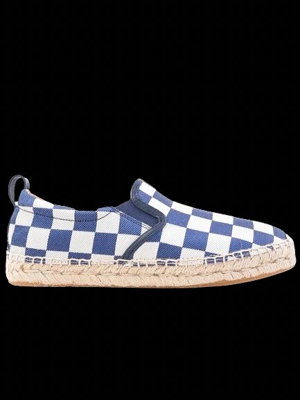 Excellent Marc Jacobs Slip-On Shoes Fabric Blue White Size 37.5