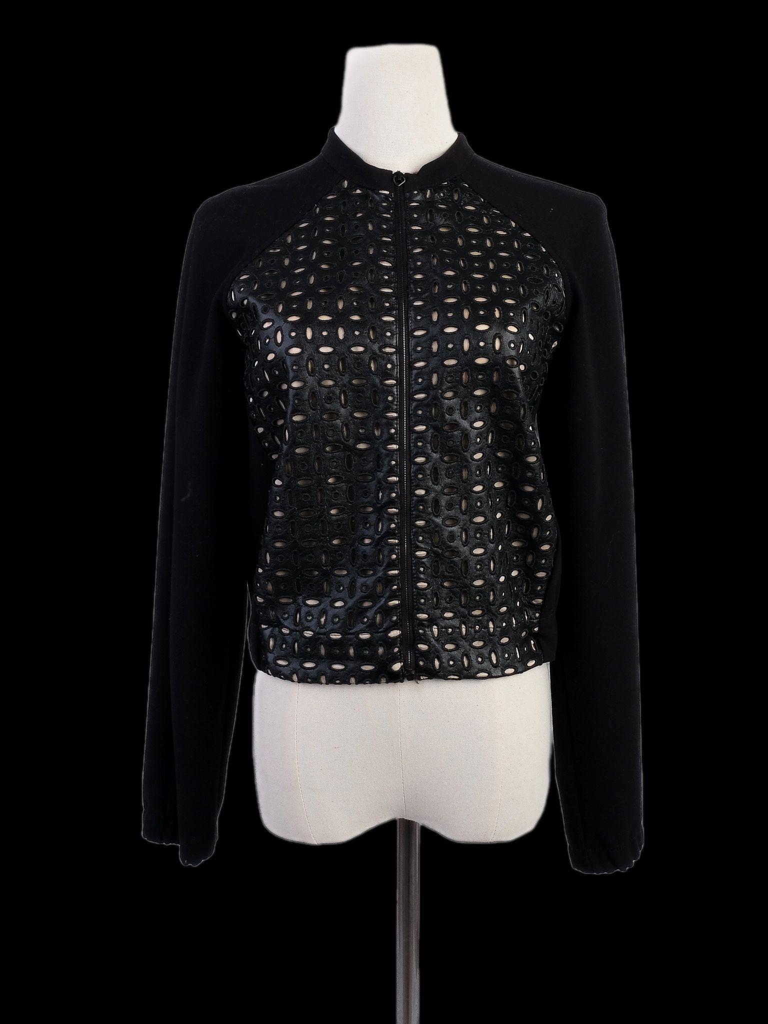 Excellent Pennyblack Black Jacket XS Textured Design Viscose