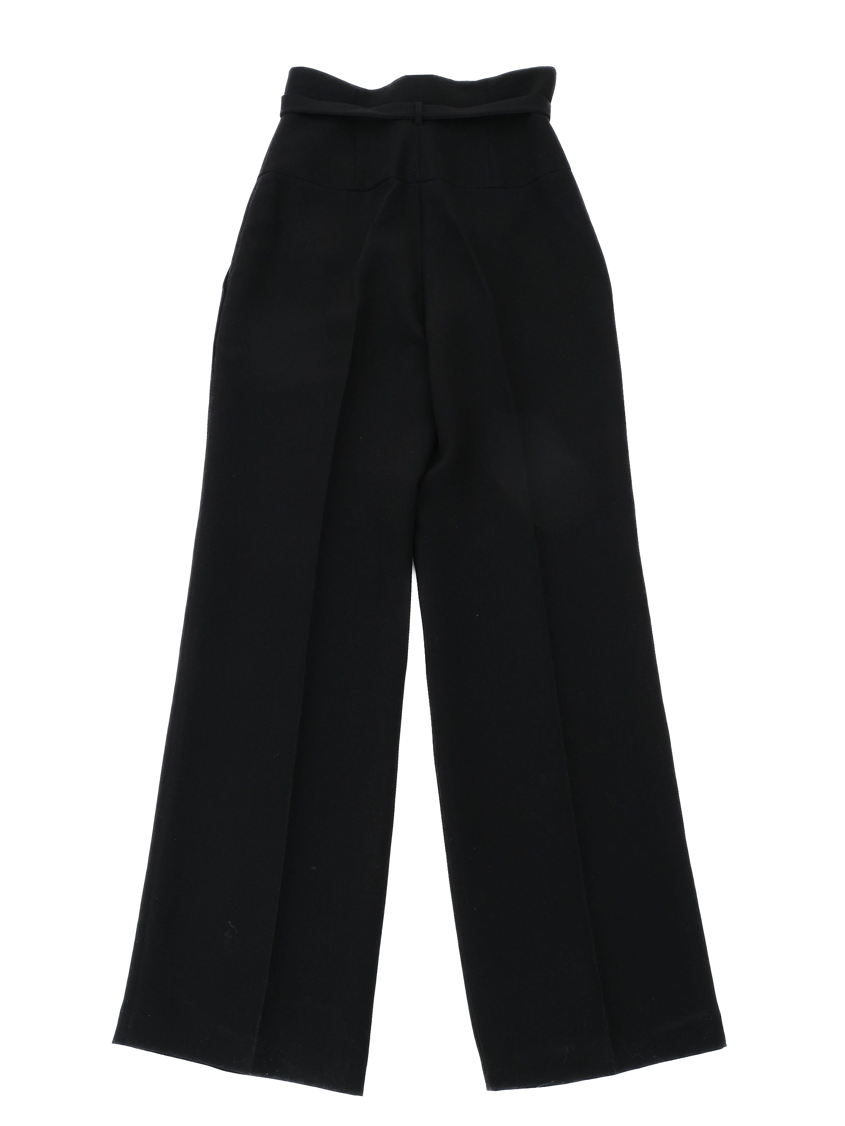Excellent Luisa Spagnoli Black High-Waisted Pants Size L