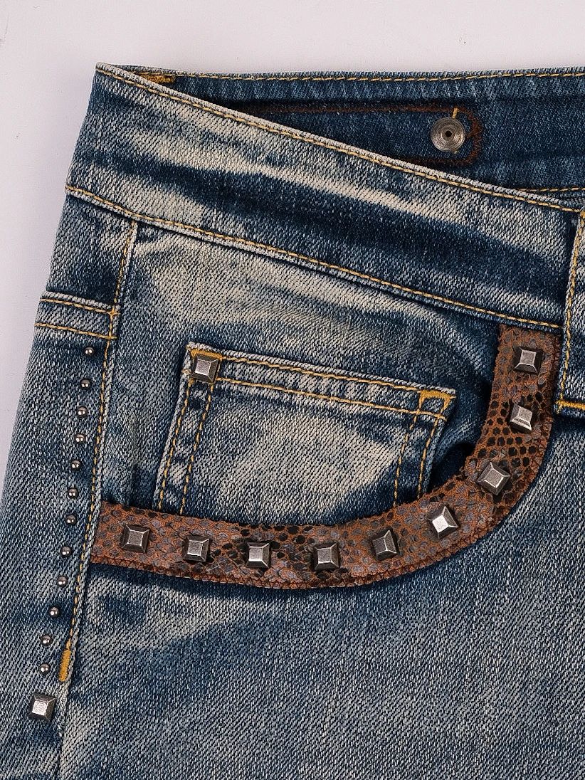 Elie Tahari Blue Denim Jeans Size M Average Condition