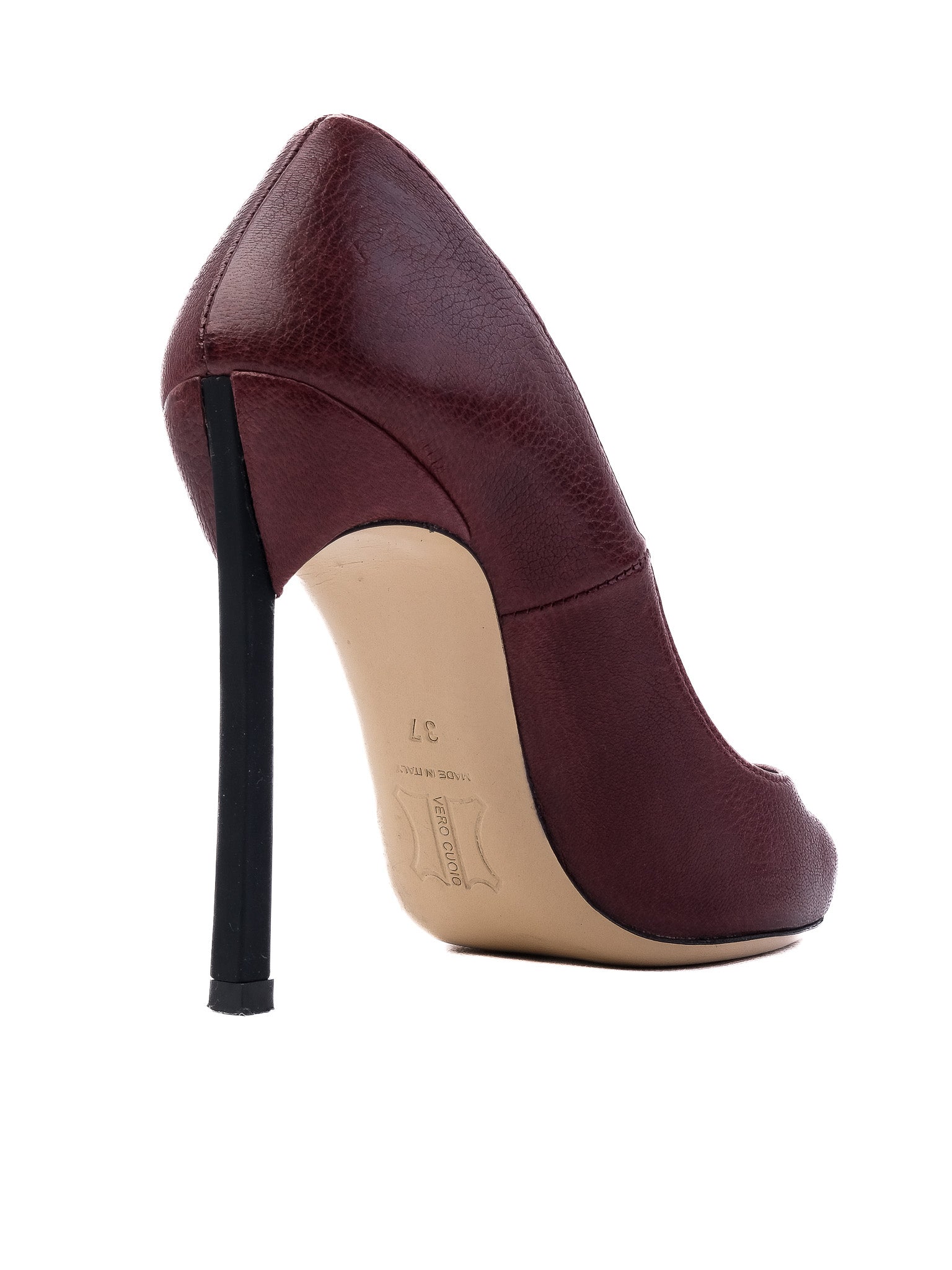 Excellent Nila&nila Red Pointed-Toe Pumps Size 37 Leather