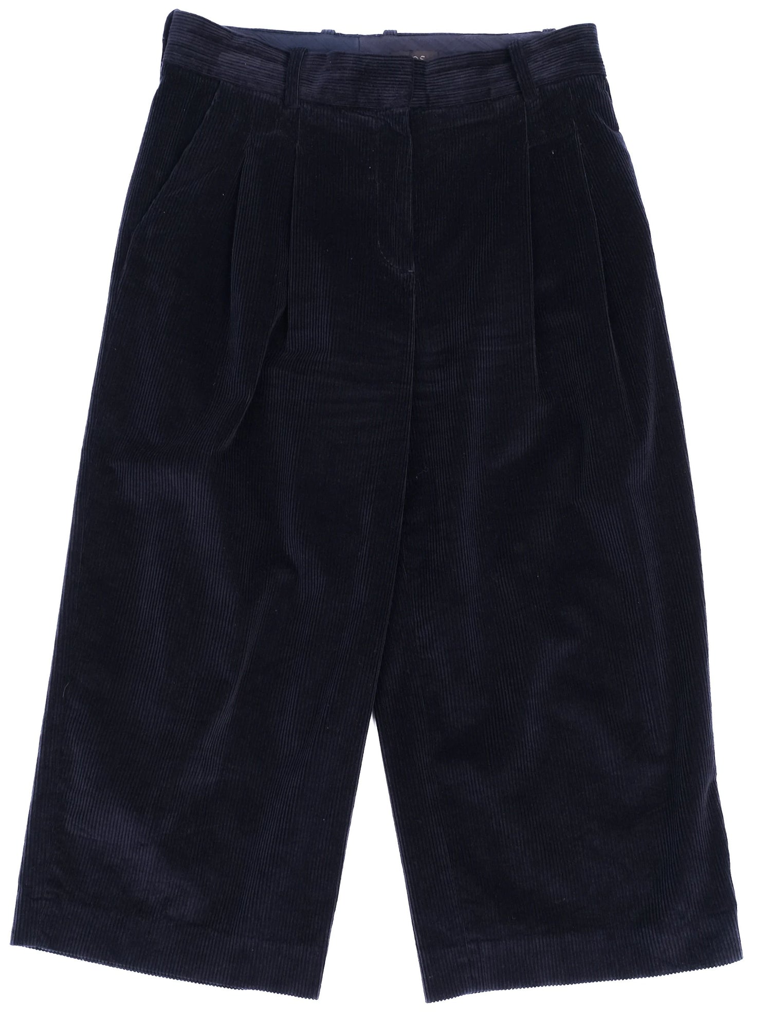 Excellent Cos Blue Corduroy Shorts Size M Women Elastane