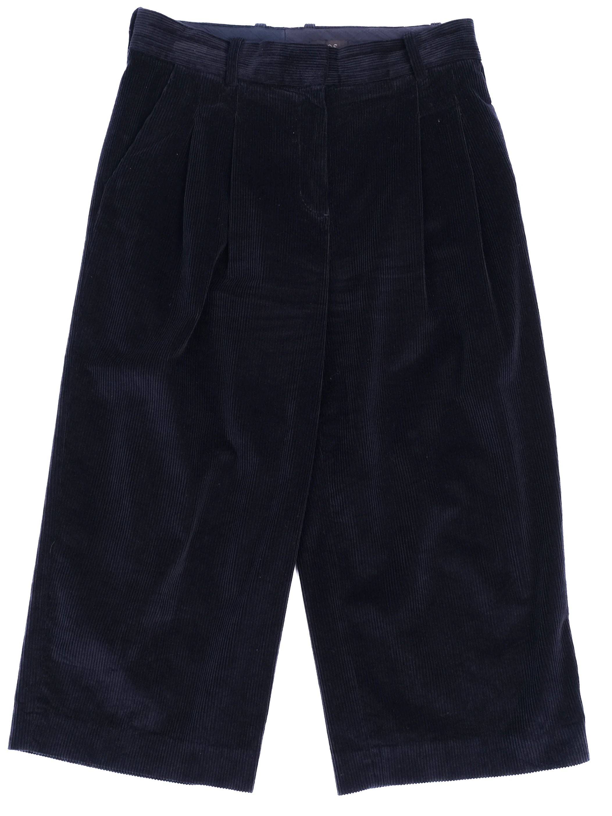 Excellent Cos Blue Corduroy Shorts Size M Women Elastane