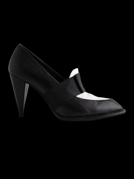 Excellent & Other Stories Black Leather High-Heeled Shoes Size 36