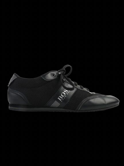 Hugo Boss Black Fabric Sneakers Size 42 - Excellent Condition