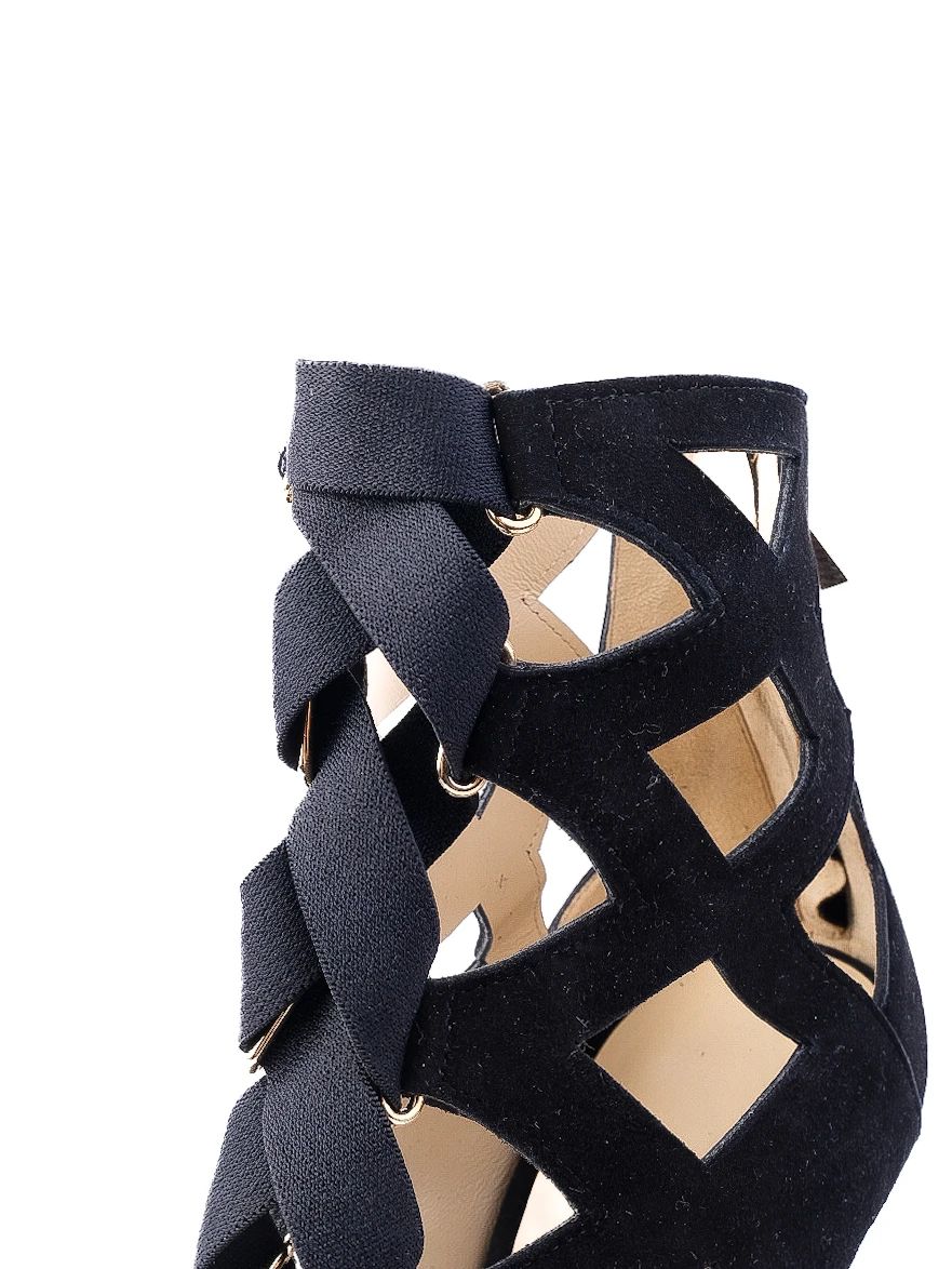 Excellent Jimmy Choo Black Suede High-Heeled Shoes Size 39