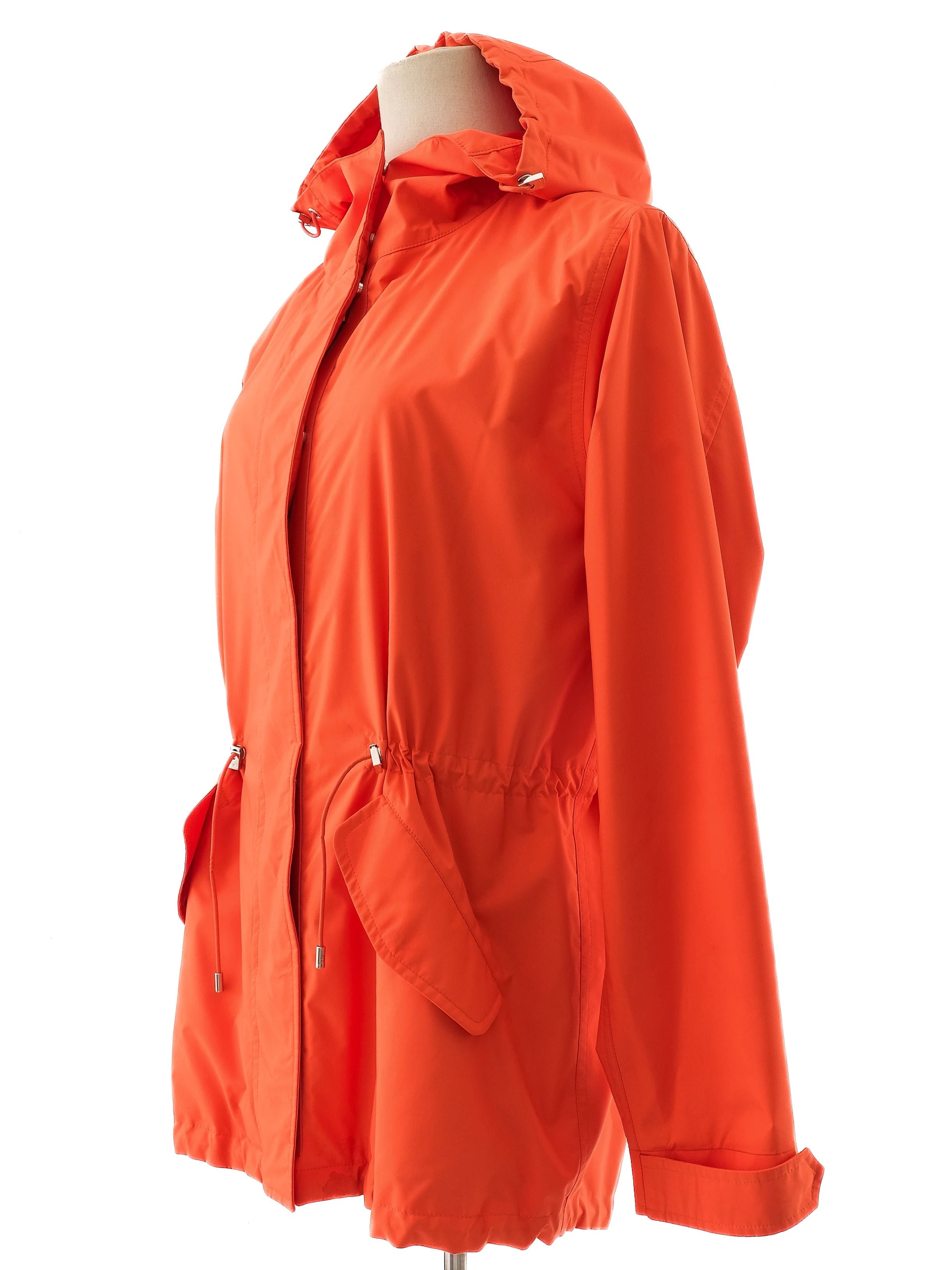 Perfect Loro Piana Orange Hooded Jacket Women&