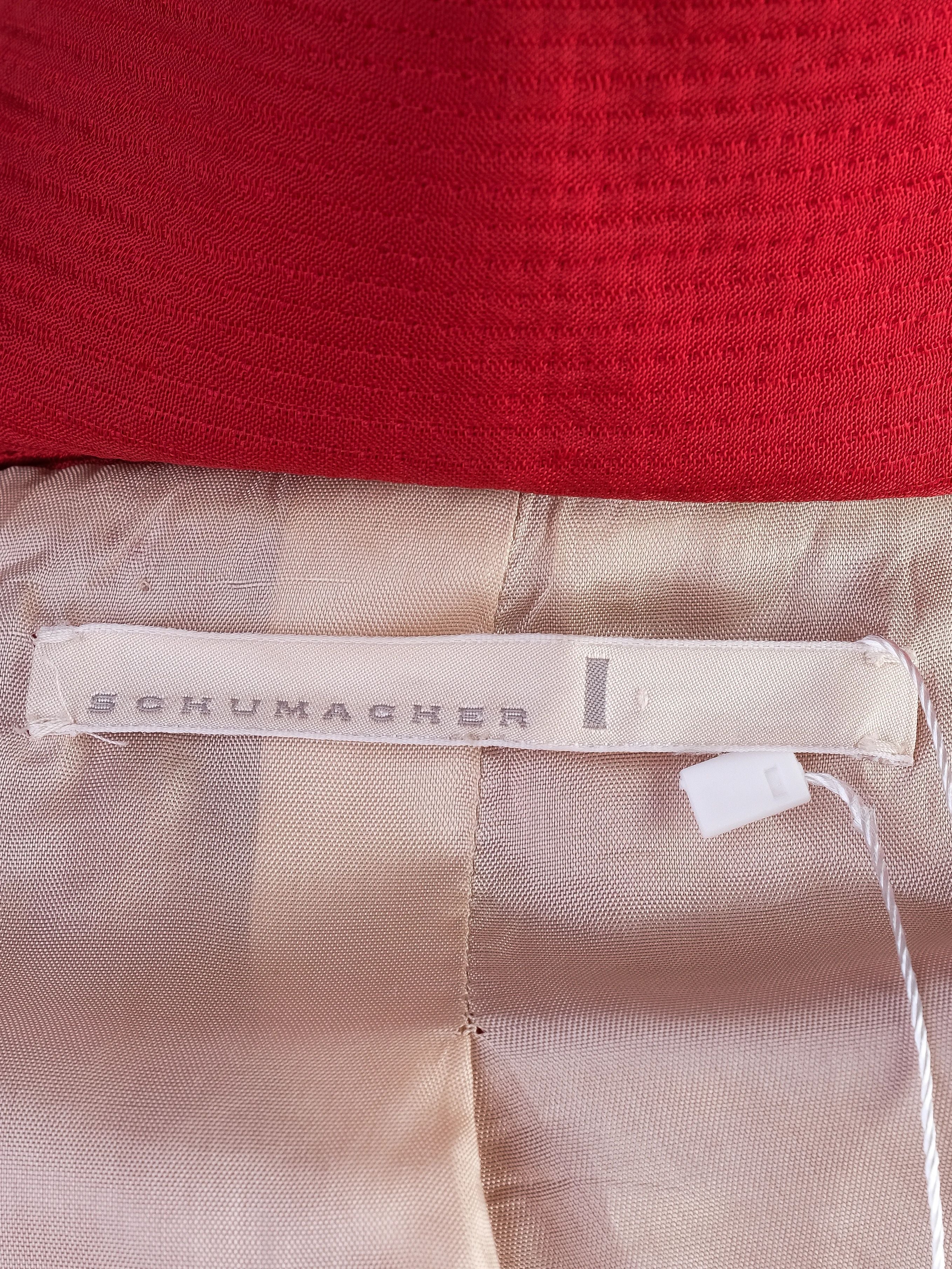 Excellent Schumacher Red Nylon Coat XXS WomenÕs Elegant Design