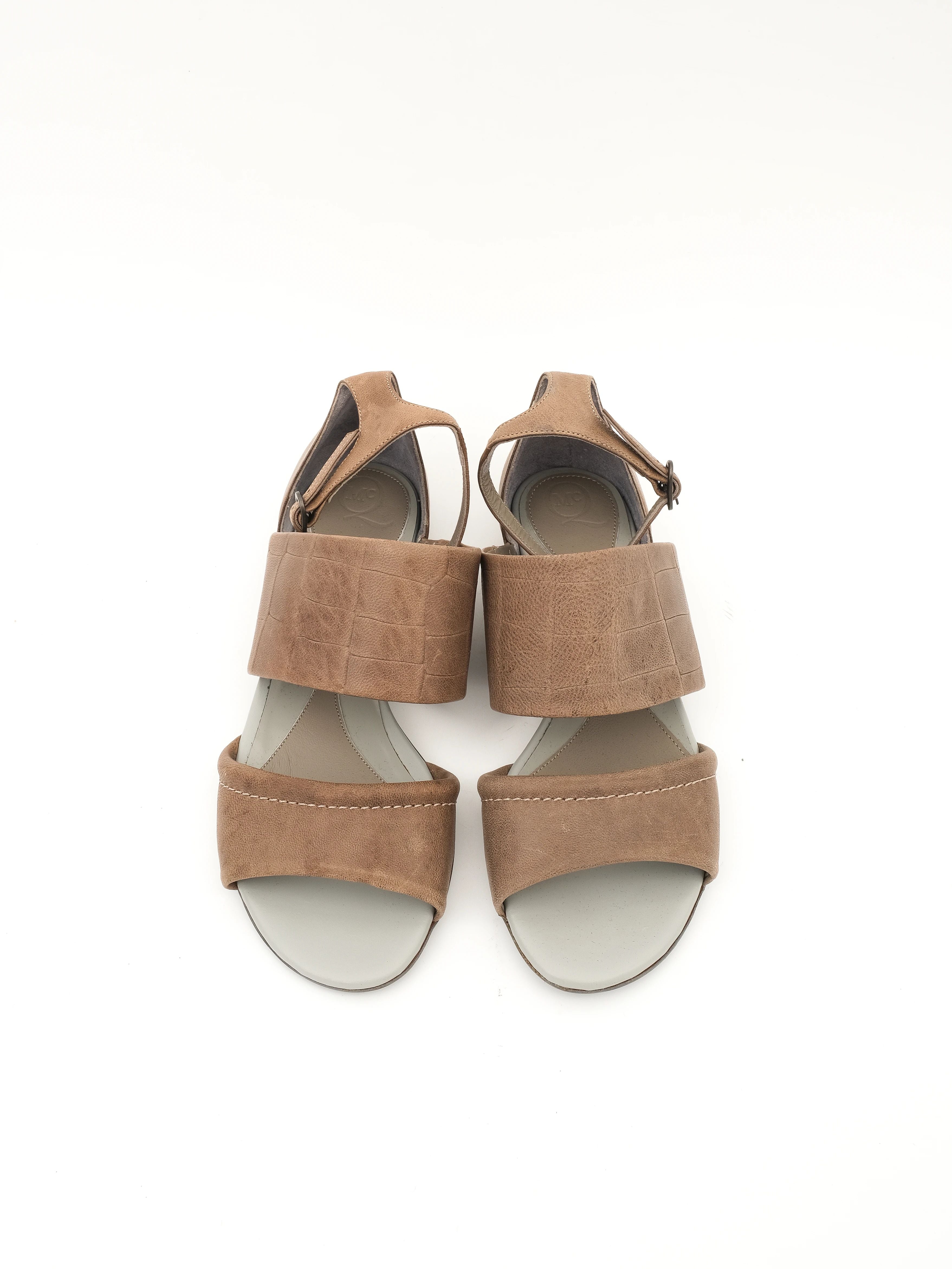 Excellent Alexander McQueen Orange Leather Sandals Size 36