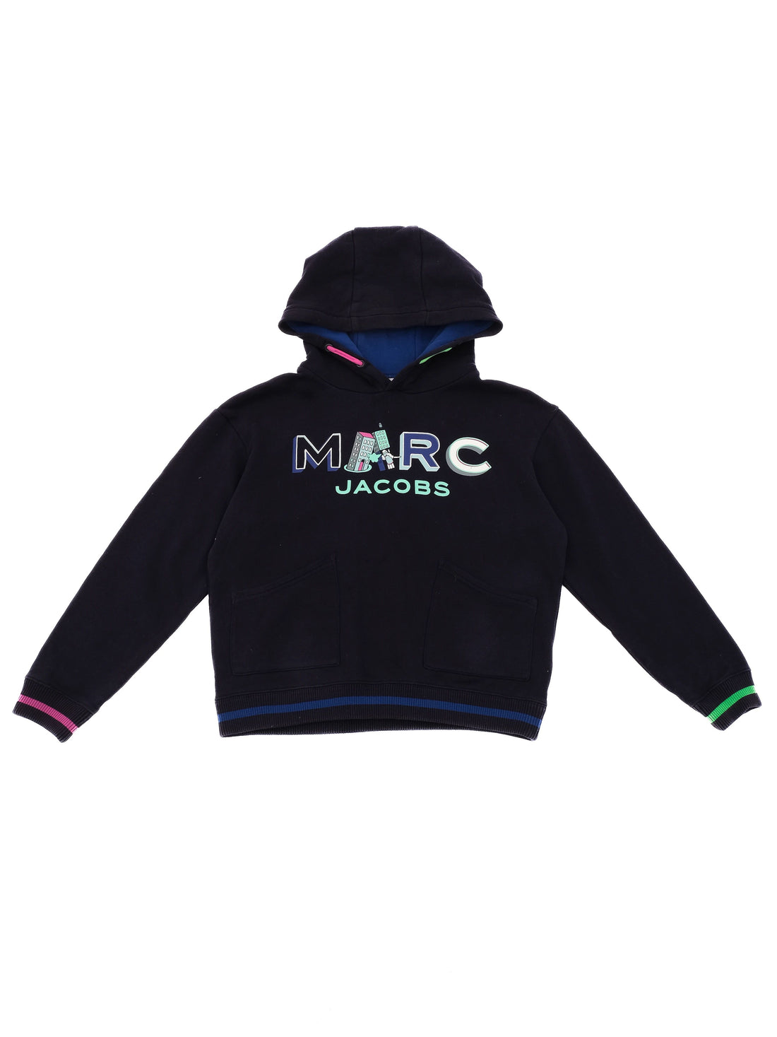 Excellent Marc Jacobs Blue Cotton Hoodie for Kids Size 10