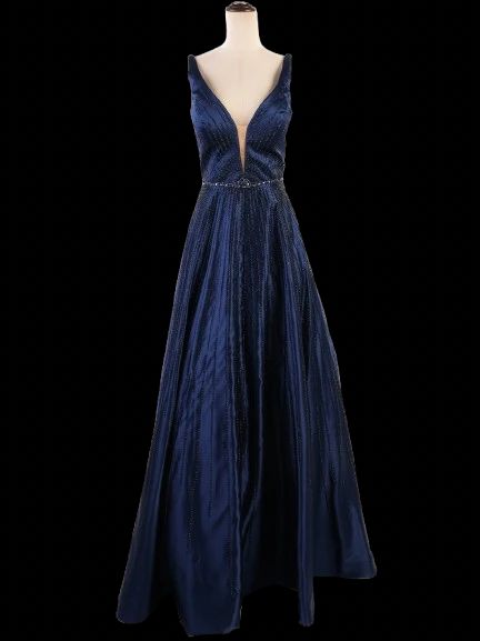 Perfect Sherri Hill Blue Evening Gown Size XS Polyester