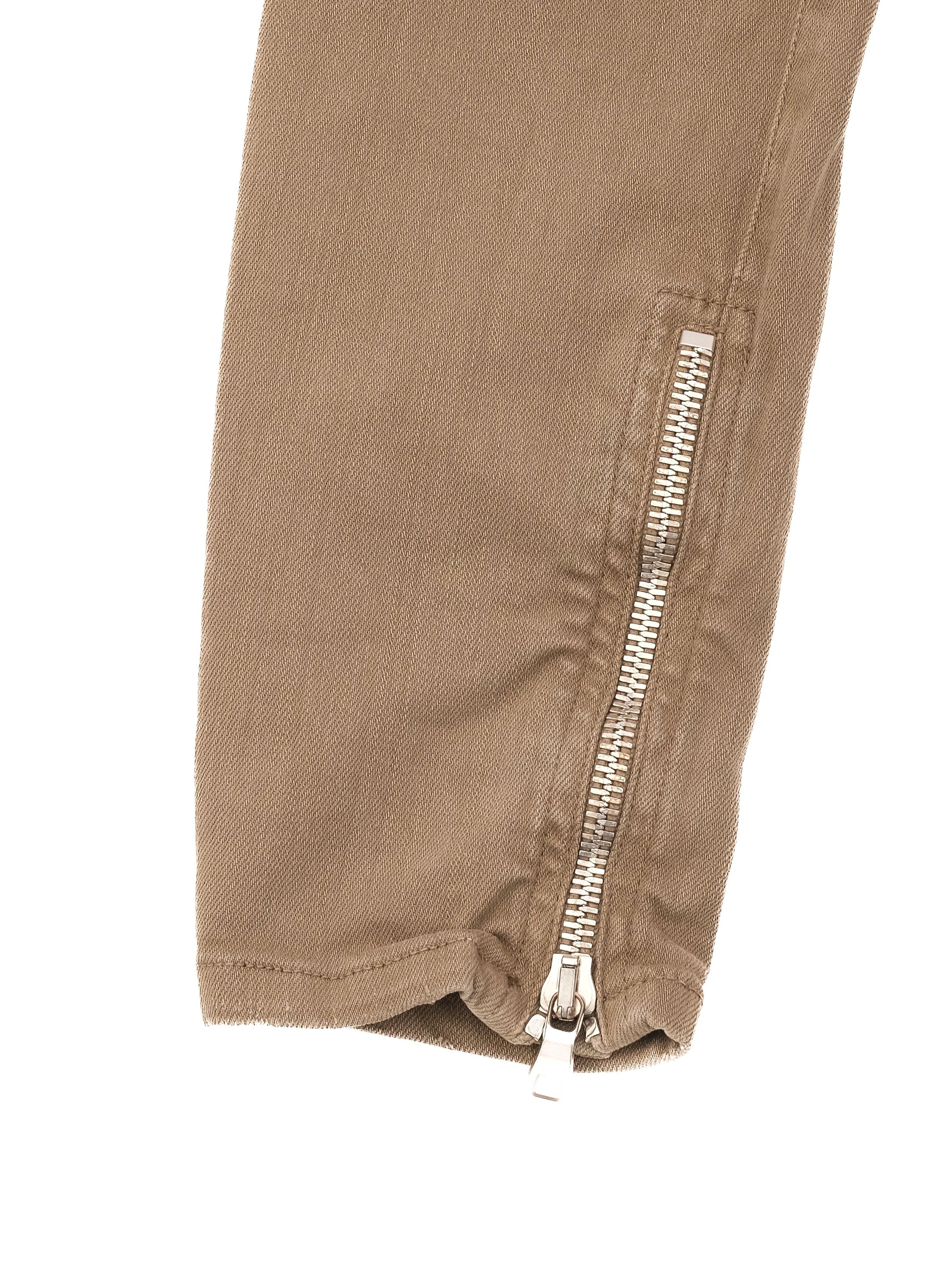 Balmain Green Pants with Zipper Details Size M Excellent Condition