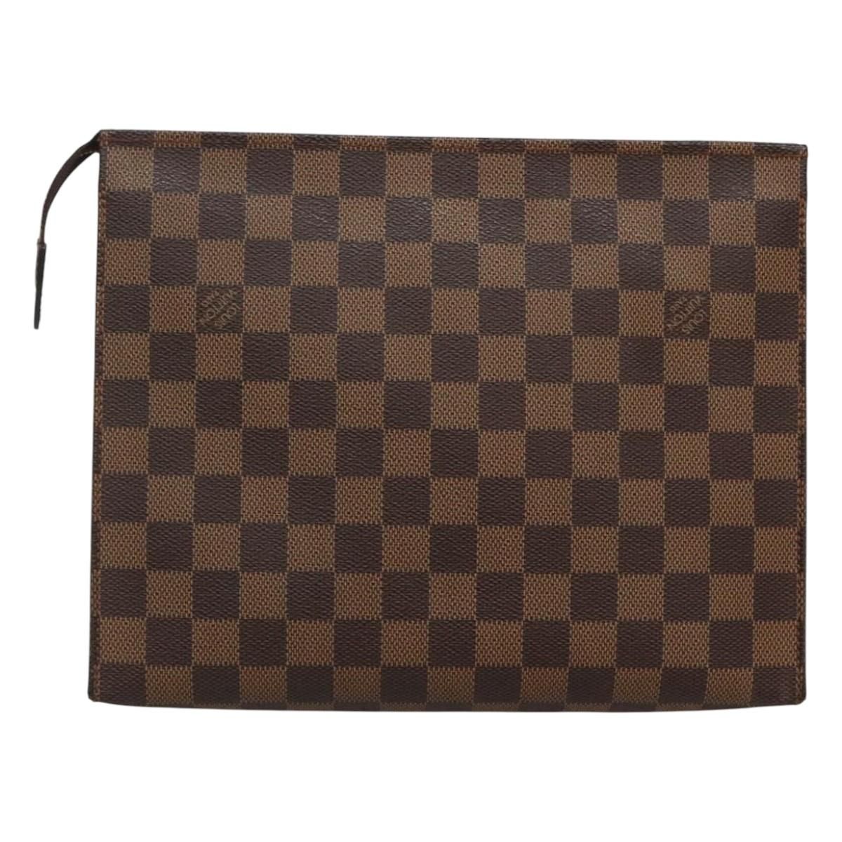 Louis Vuitton Damier Ebene Poche Toilette 26 Pouch N 47543 Lv Auth
