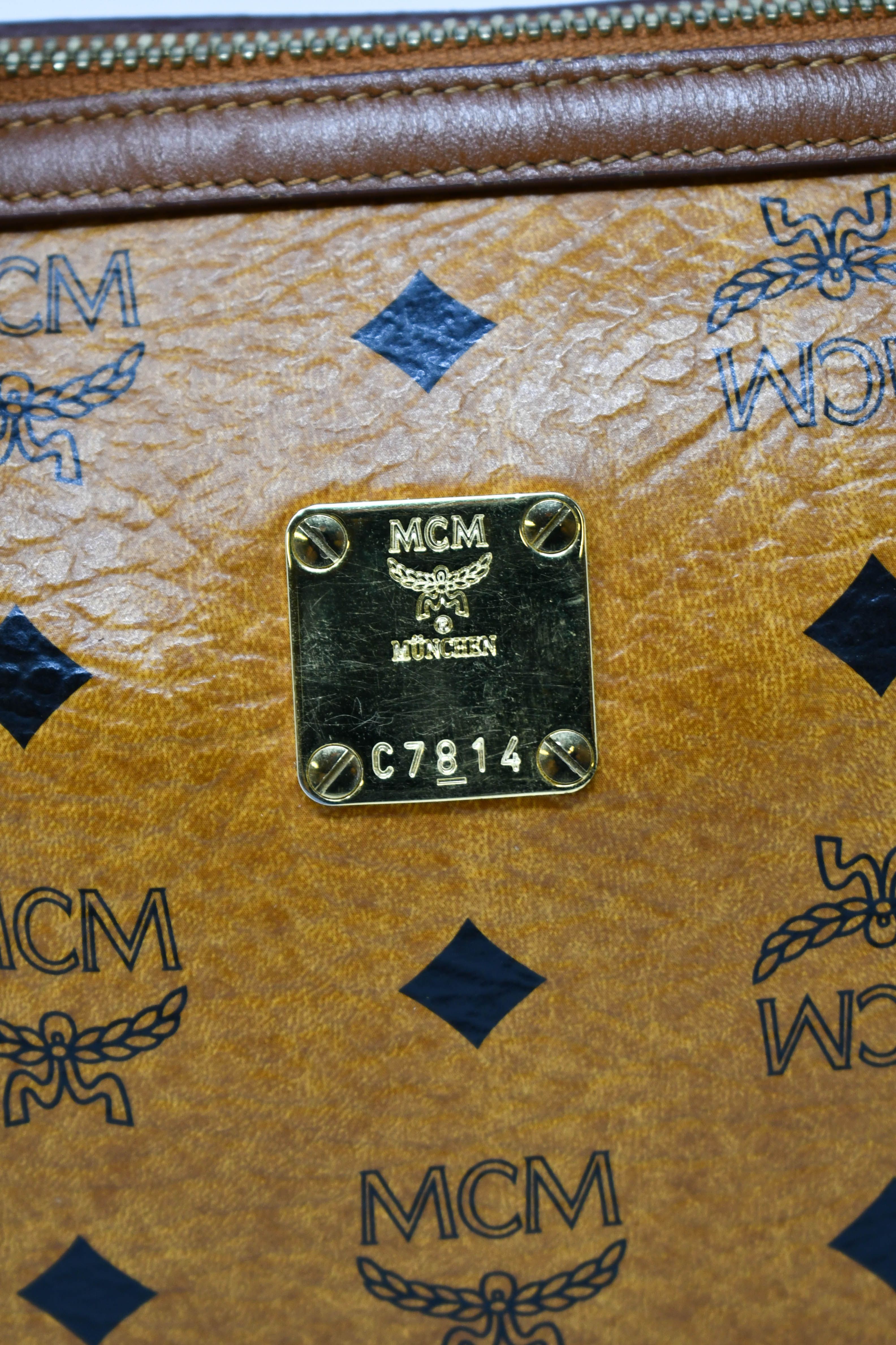 MCM Boston Bag Cognac Viseto