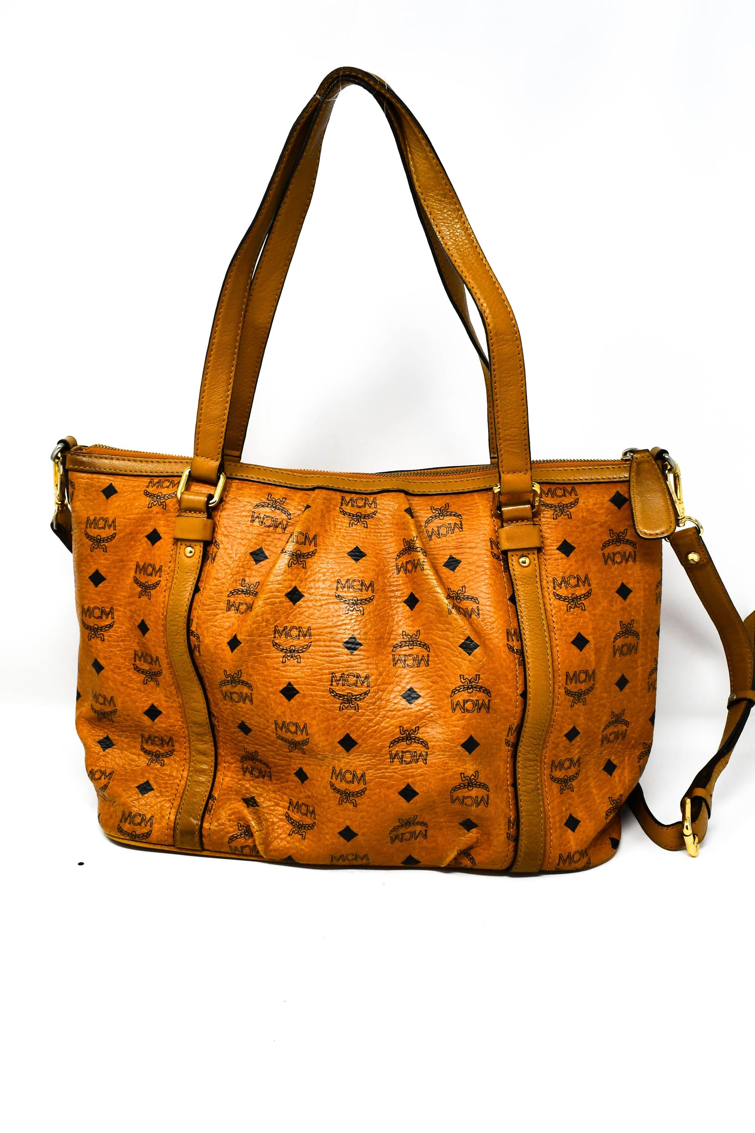MCM 2Way Bag Cognac