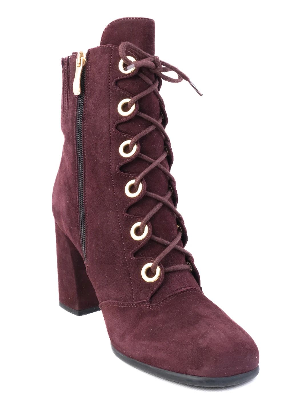 Excellent Giovanni Fabiani Red Suede Ankle Boots Size 40.5