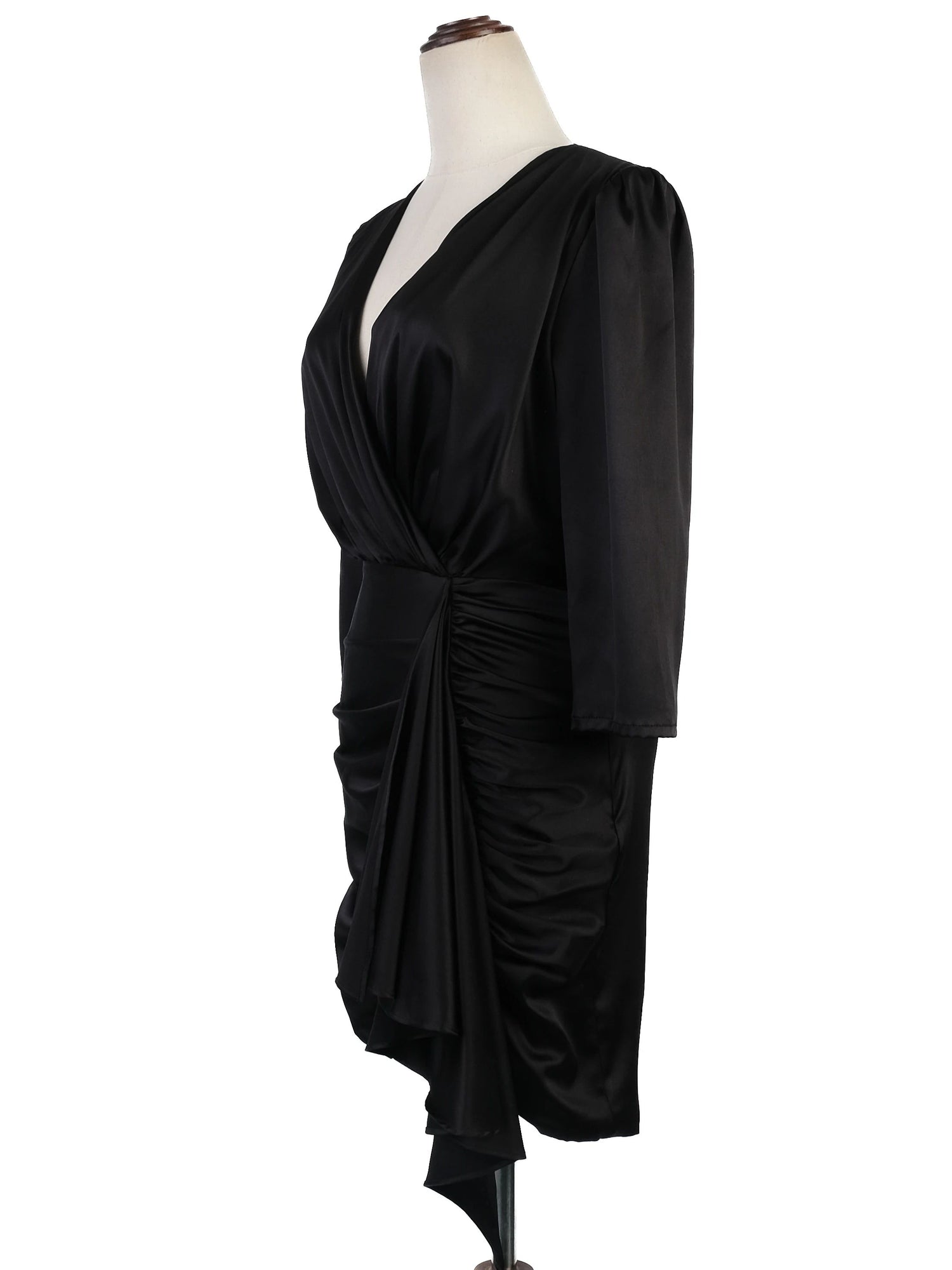 Excellent Flavio Castellani Black Polyester Dress Size M
