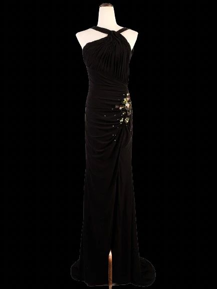 Perfect Sherri Hill Black Dress XXS Single Shoulder Glamour