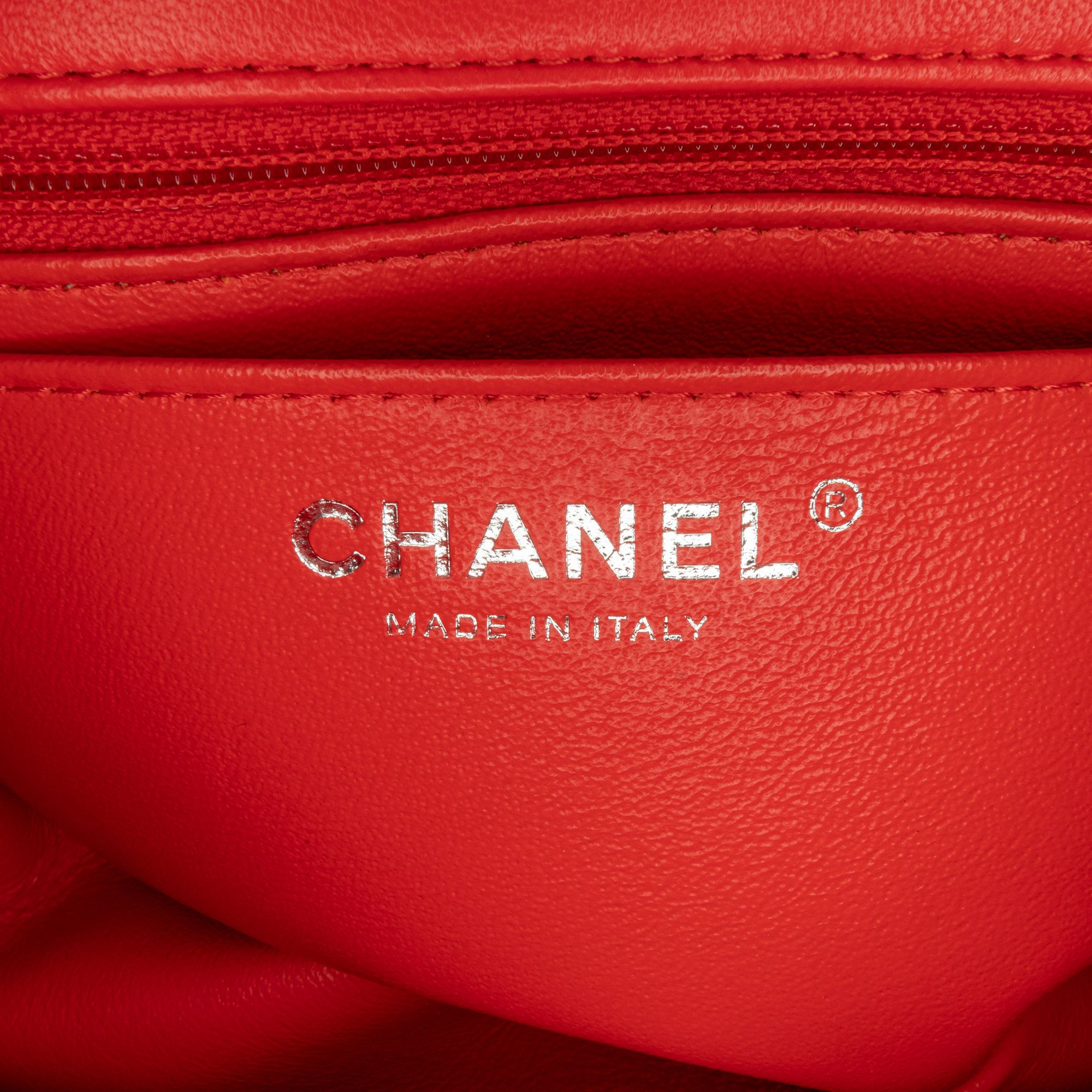 Chanel Mini Square Classic Lambskin Single Flap Red