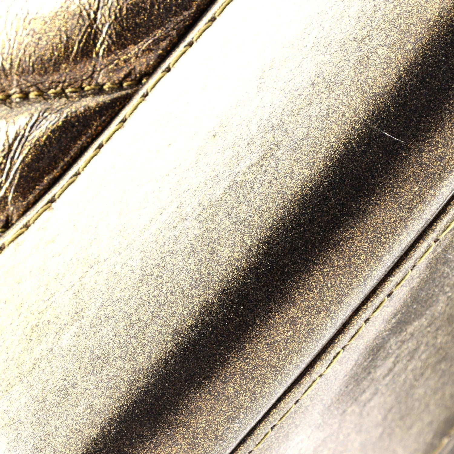 Chanel Gabrielle Hobo Chevron Metallic Aged Calfskin Small