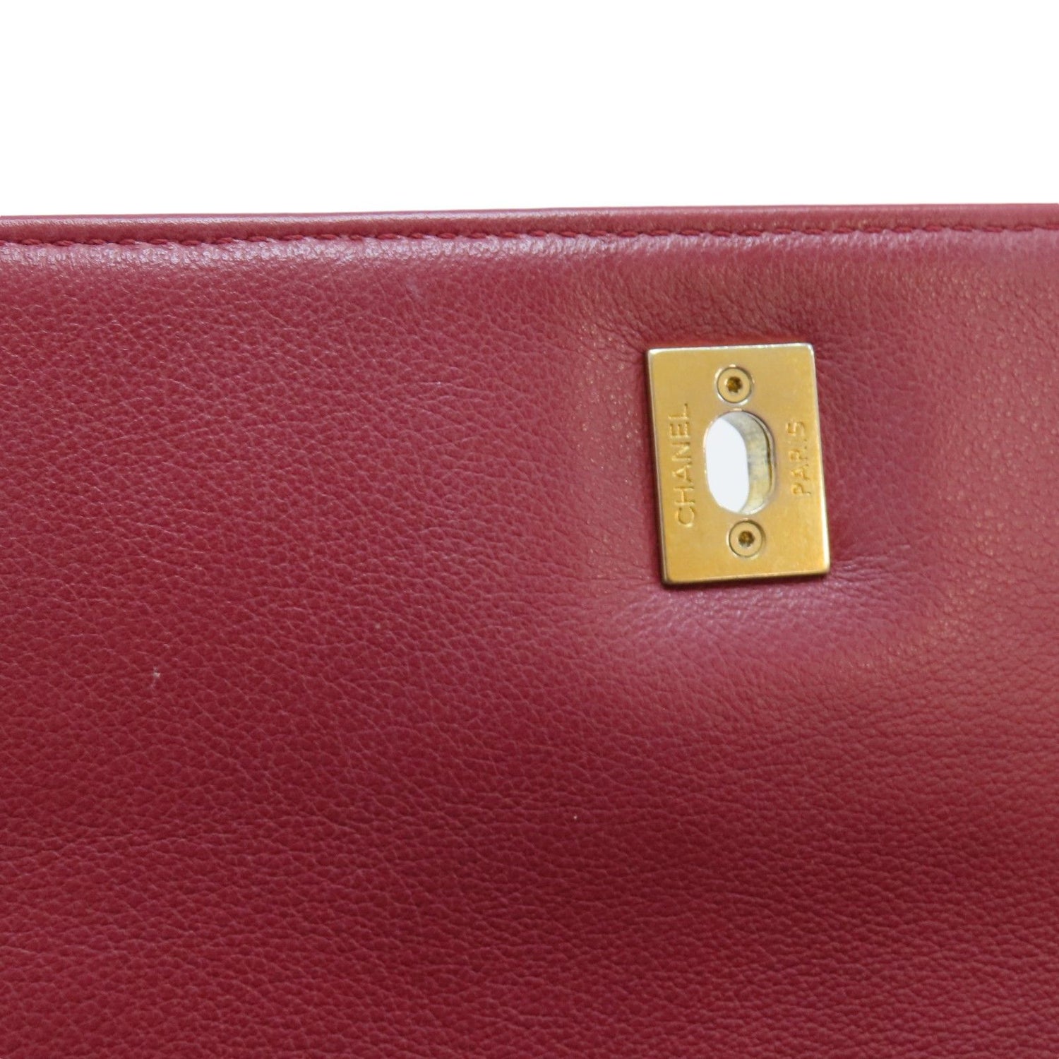 Chanel Small Chevron Chic Top Handle Flap, Calfskin Stitched