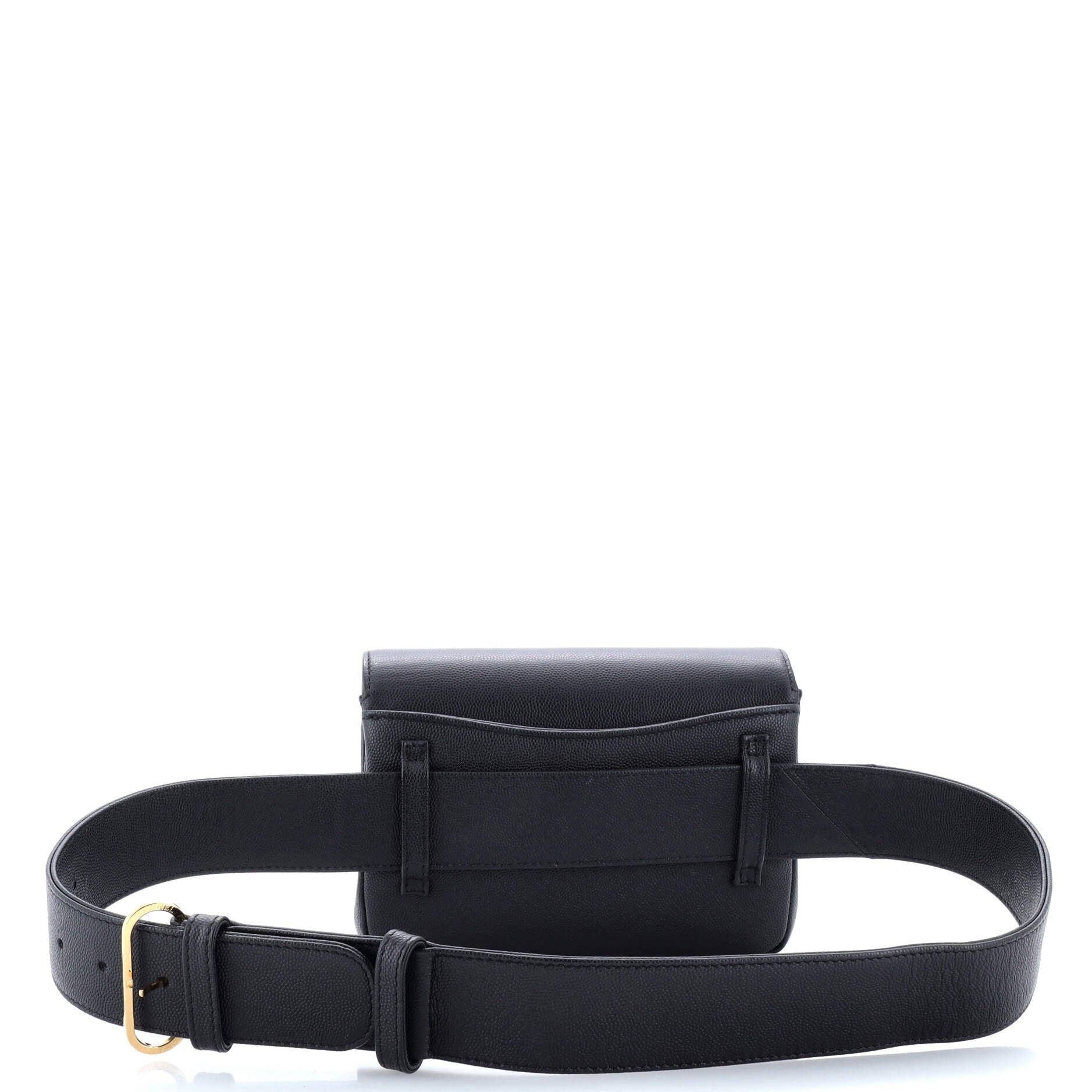 Chanel Captain Gold Waist Bag Embroidered Caviar Medium