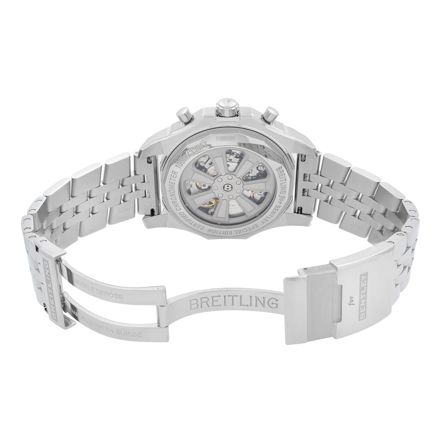 Breitling Bentley 05 Unitime Steel White Dial Mens Watch AB0521U0/A768-990A