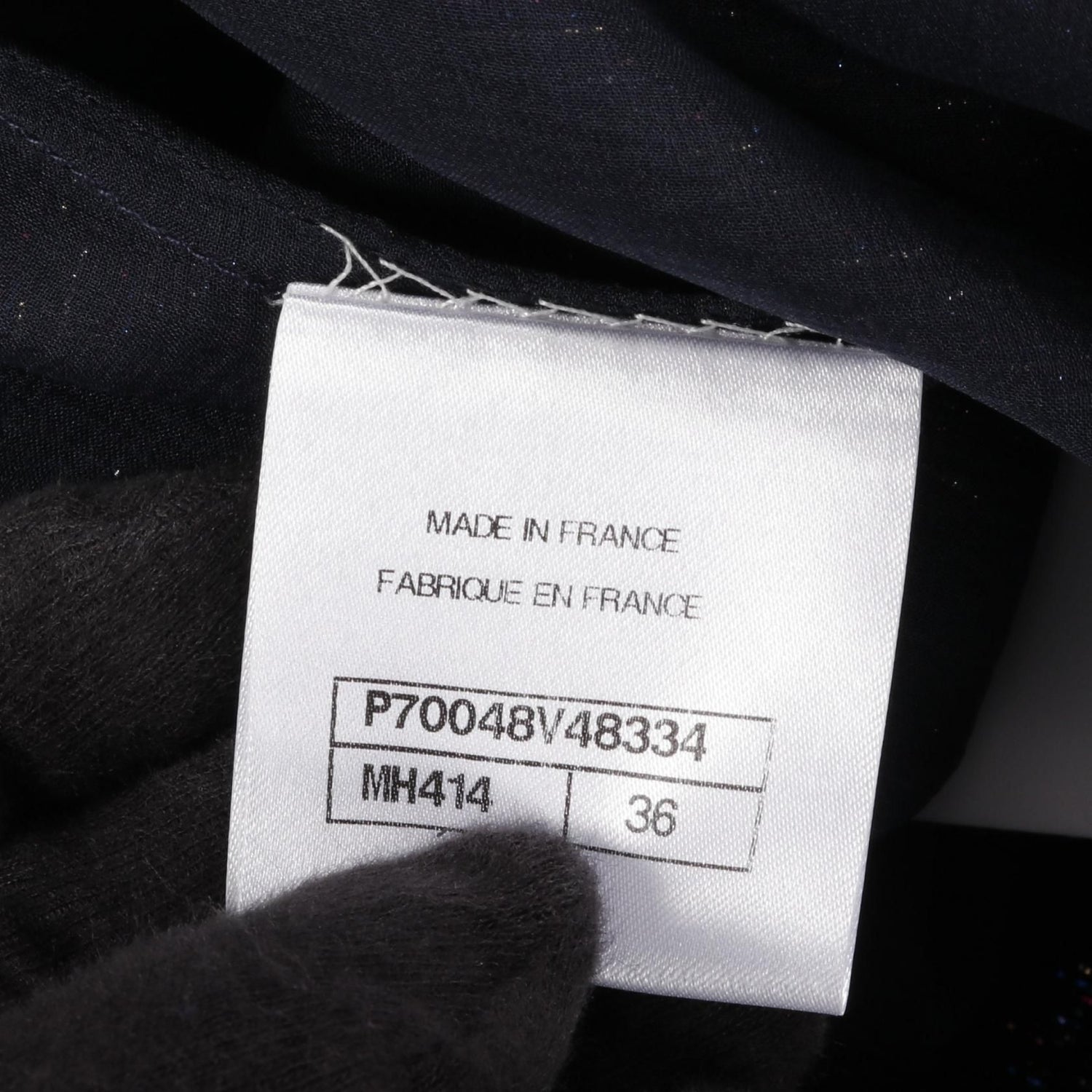 Chanel Black Multicolor Coco Mark Dress Silk P 70048v 48334