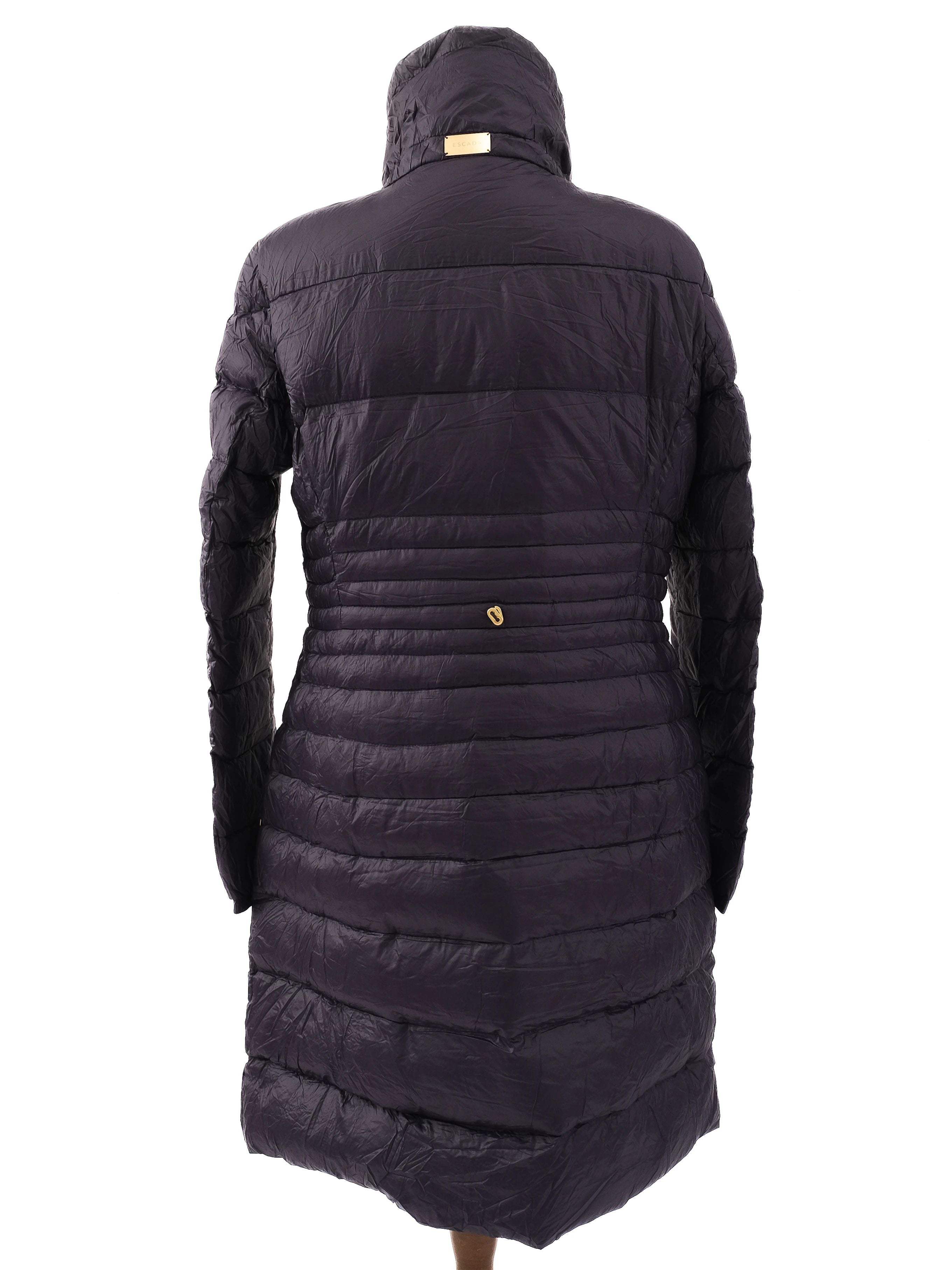 Excellent Escada Blue Nylon Winter Coat Size M