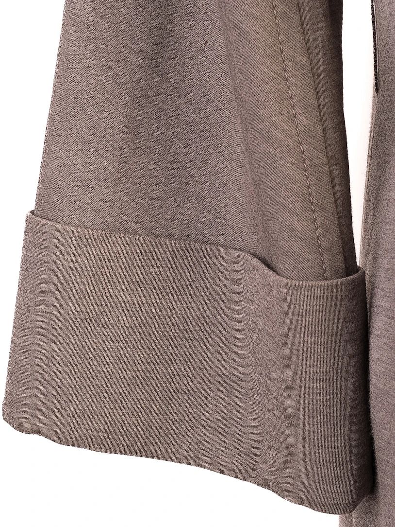 Excellent Moschino Gray Wool Jacket Size M with Wide Cuffs