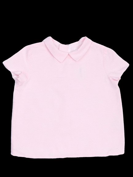 Excellent Bonpoint Pink Short-Sleeved Shirt Size 10 for Kids