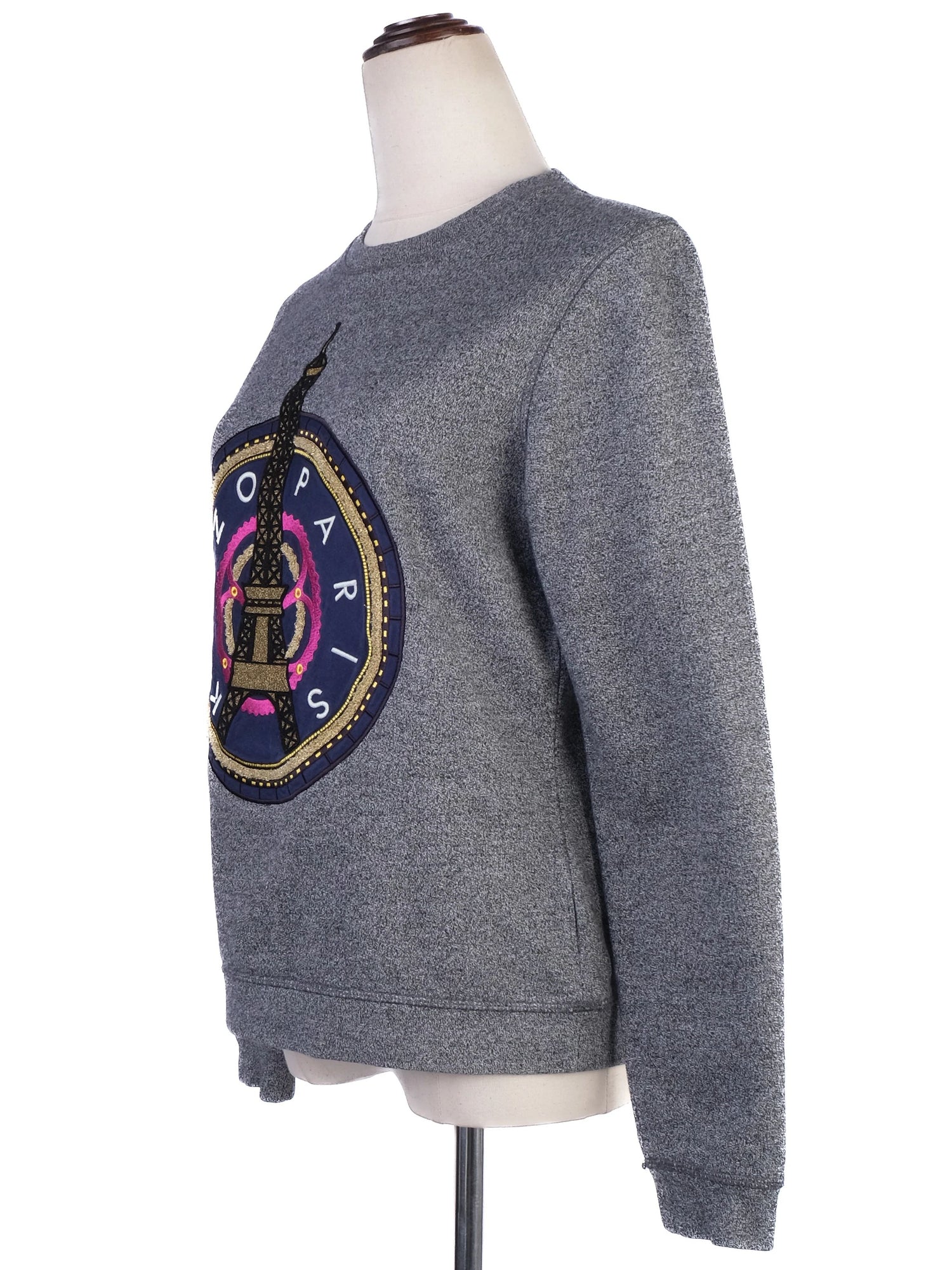 Excellent Kenzo Paris Gray Cotton Sweatshirt Size M Women&