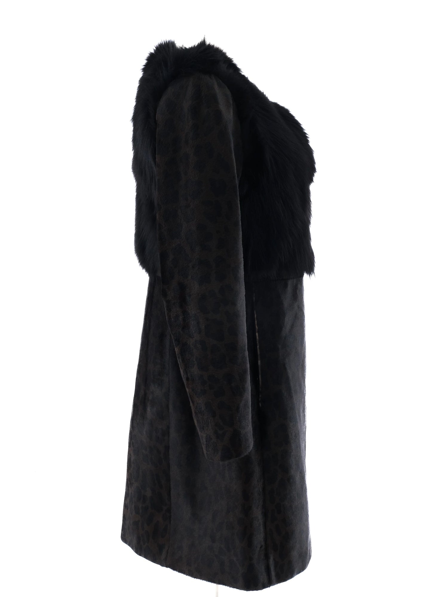 Excellent Prada Orange Fur-Like Coat Size L Women