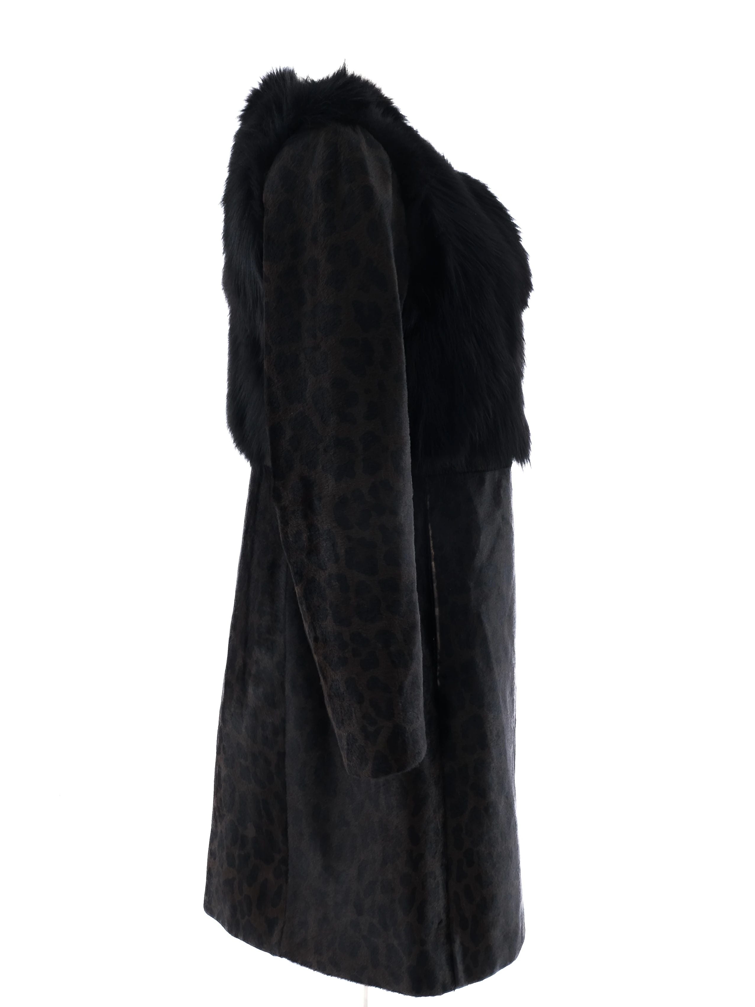 Excellent Prada Orange Fur-Like Coat Size L Women